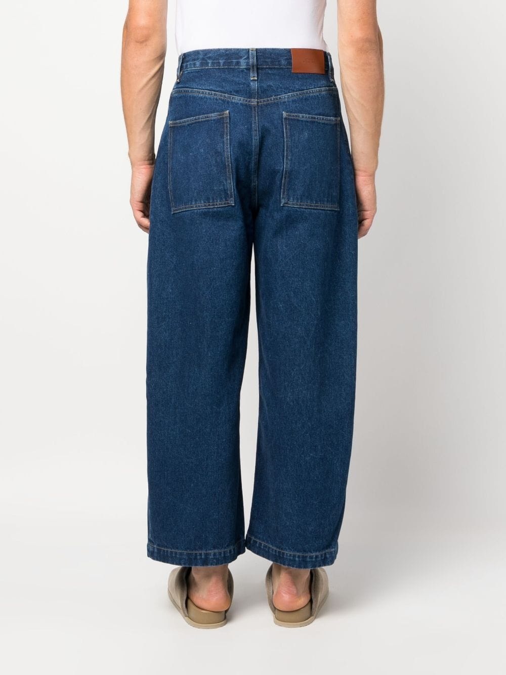 cropped wide-leg jeans - 4