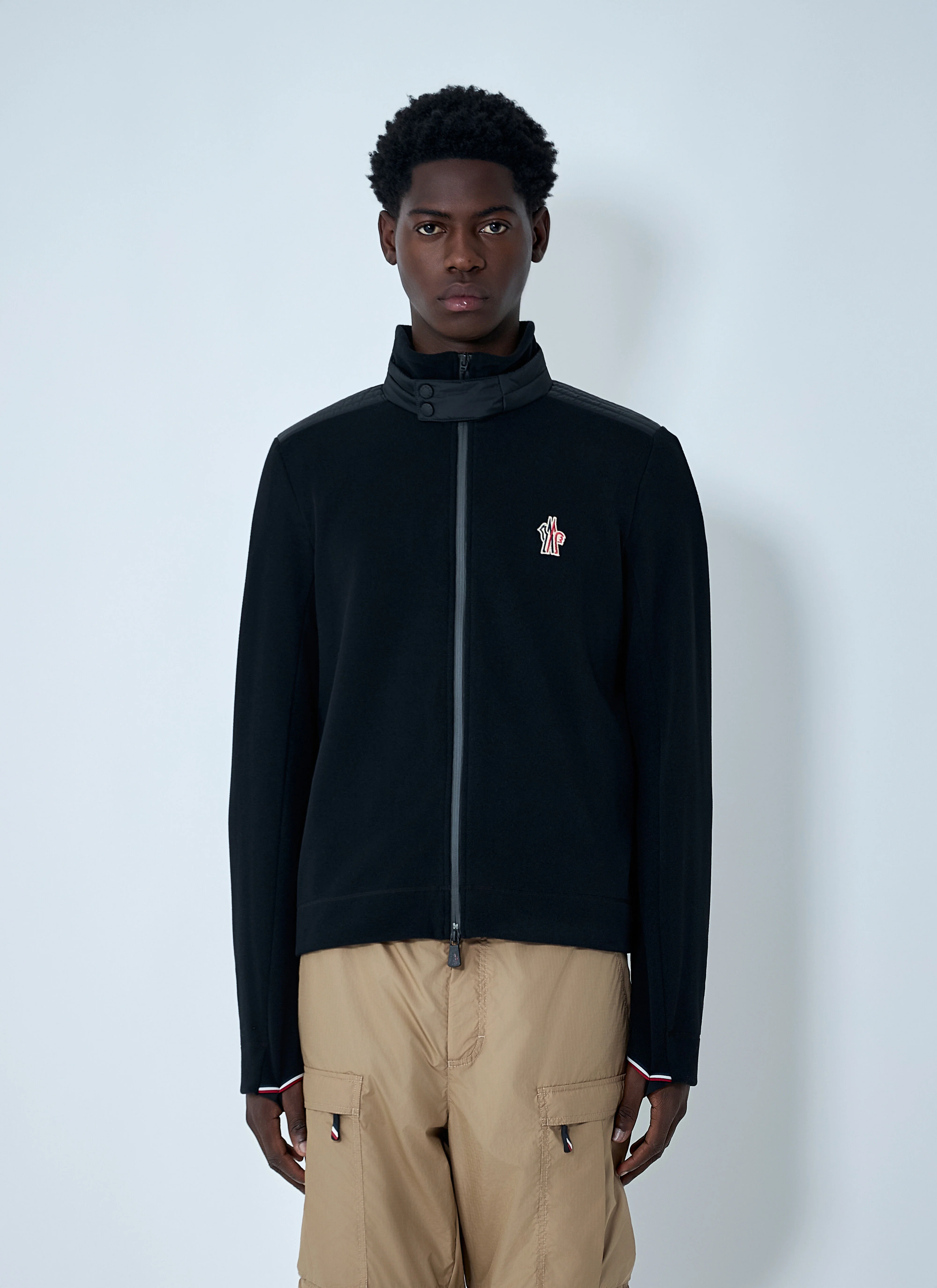 Logo Patch Zip-Up Jacket - 1