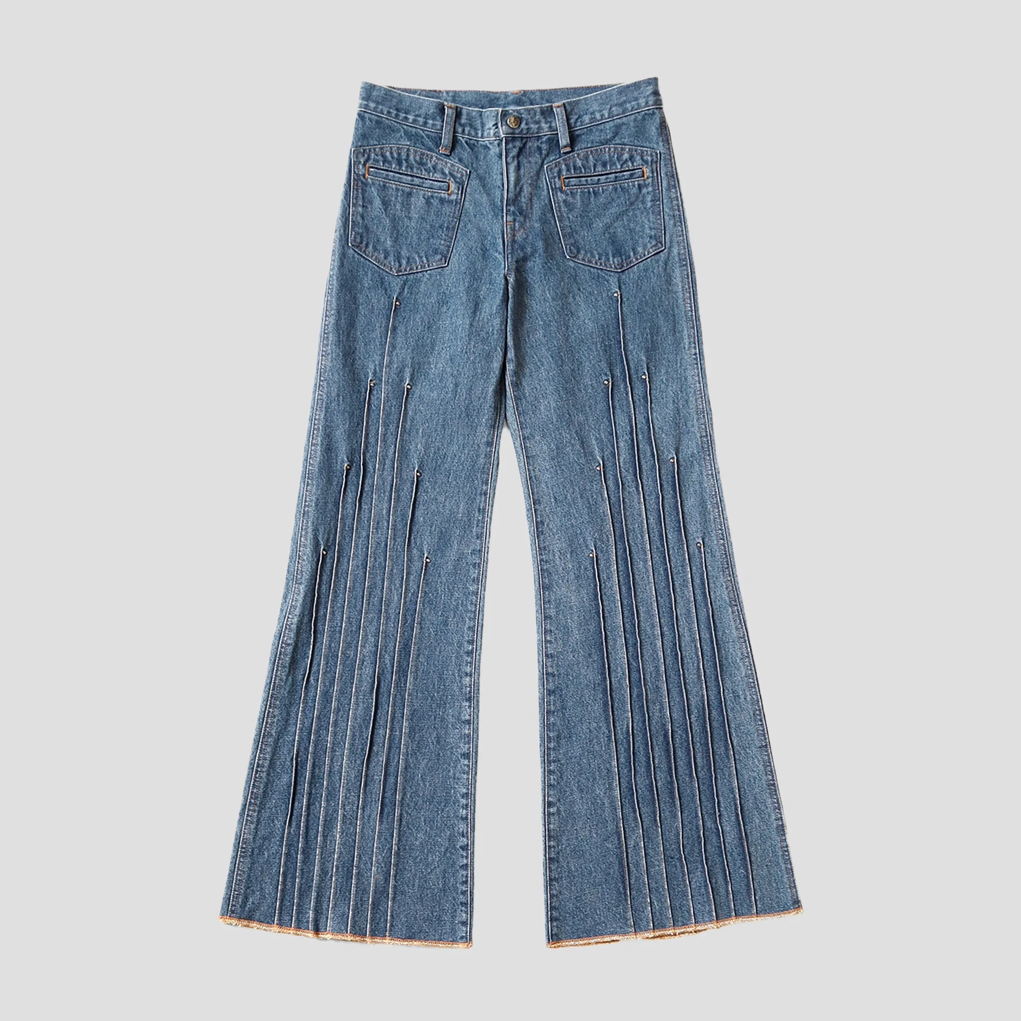 14oz DENIM FLARE JEANS - 1