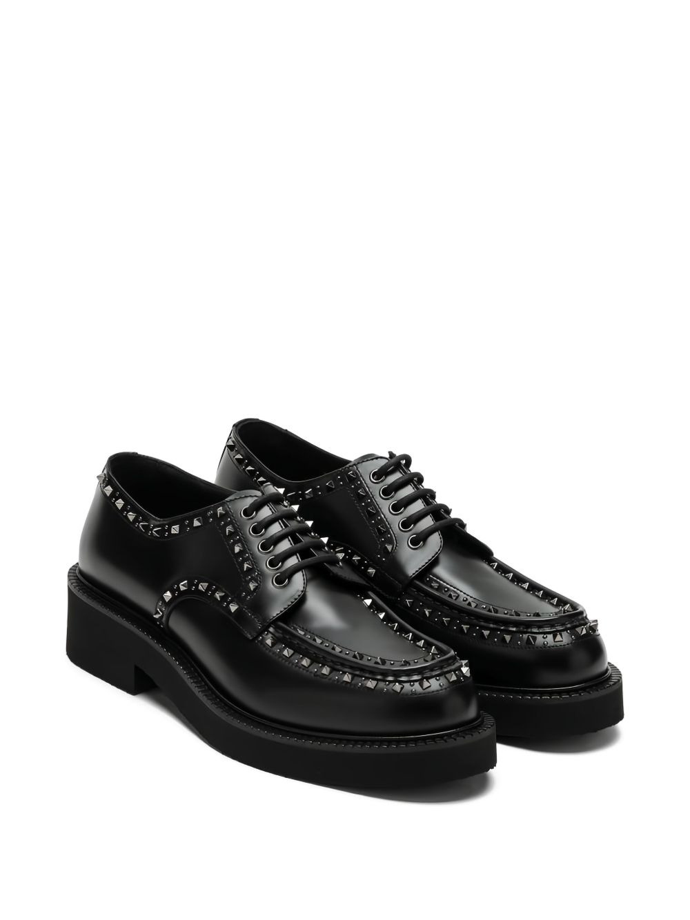 Rockstud derby shoes - 2
