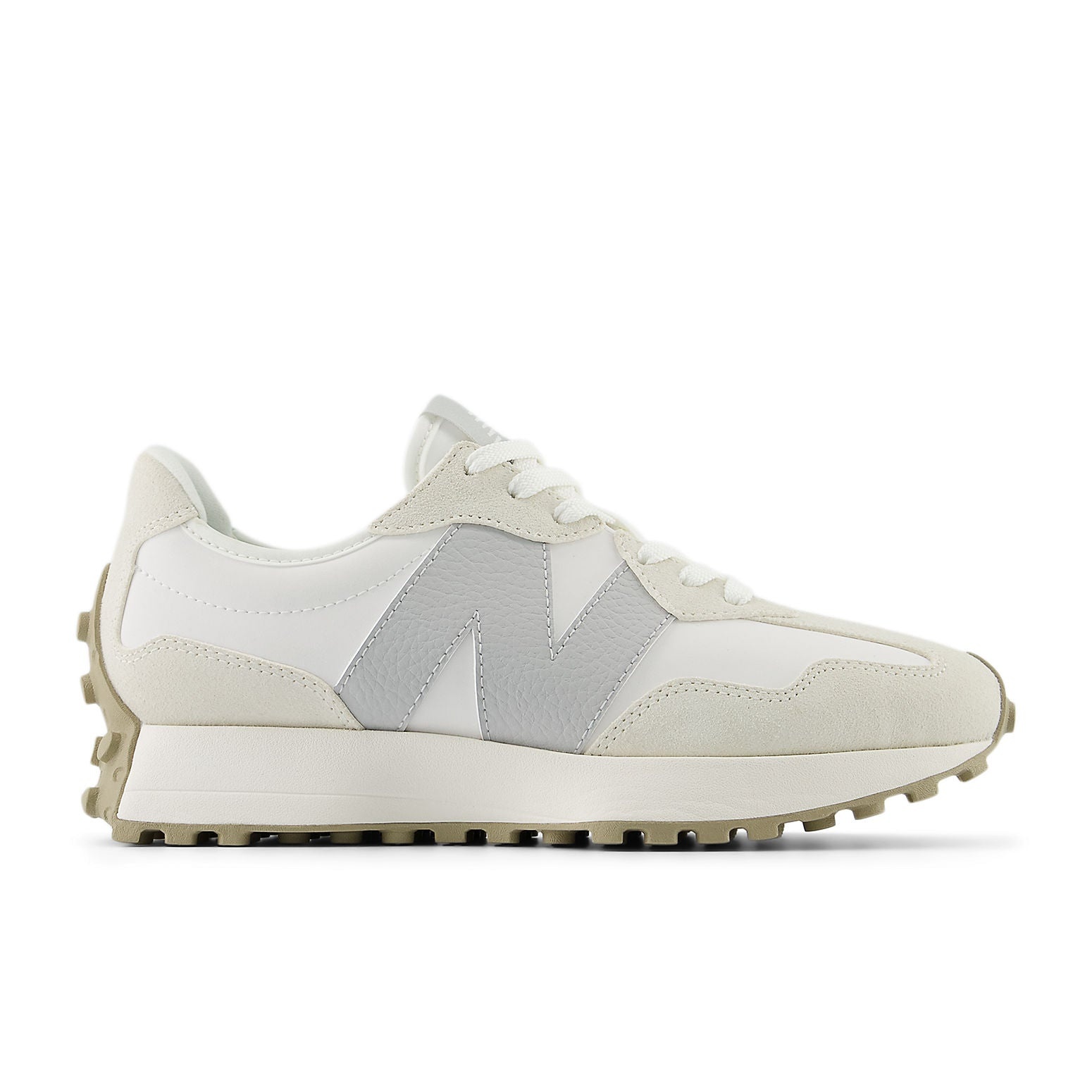 (WMNS) New Balance 327 Sneakers 'White Beige' WS327KE - 2