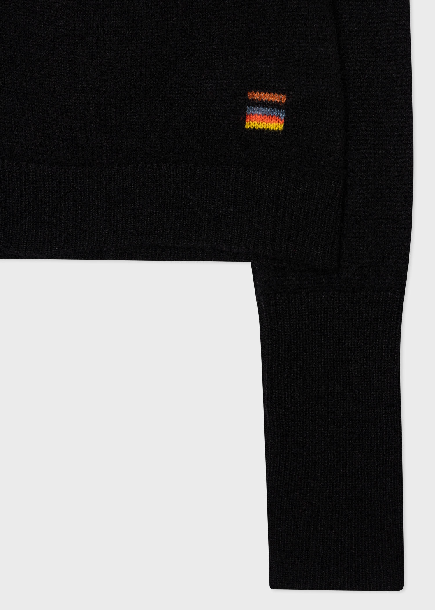 Black Cashmere Button Through Cardigan - 2