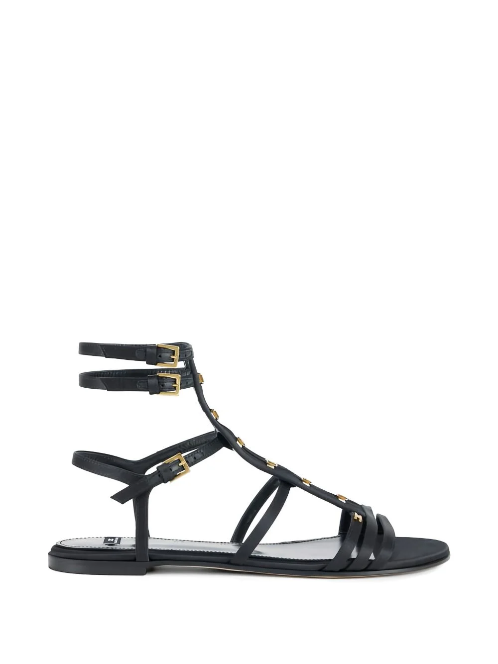 strap hook flat sandals - 1