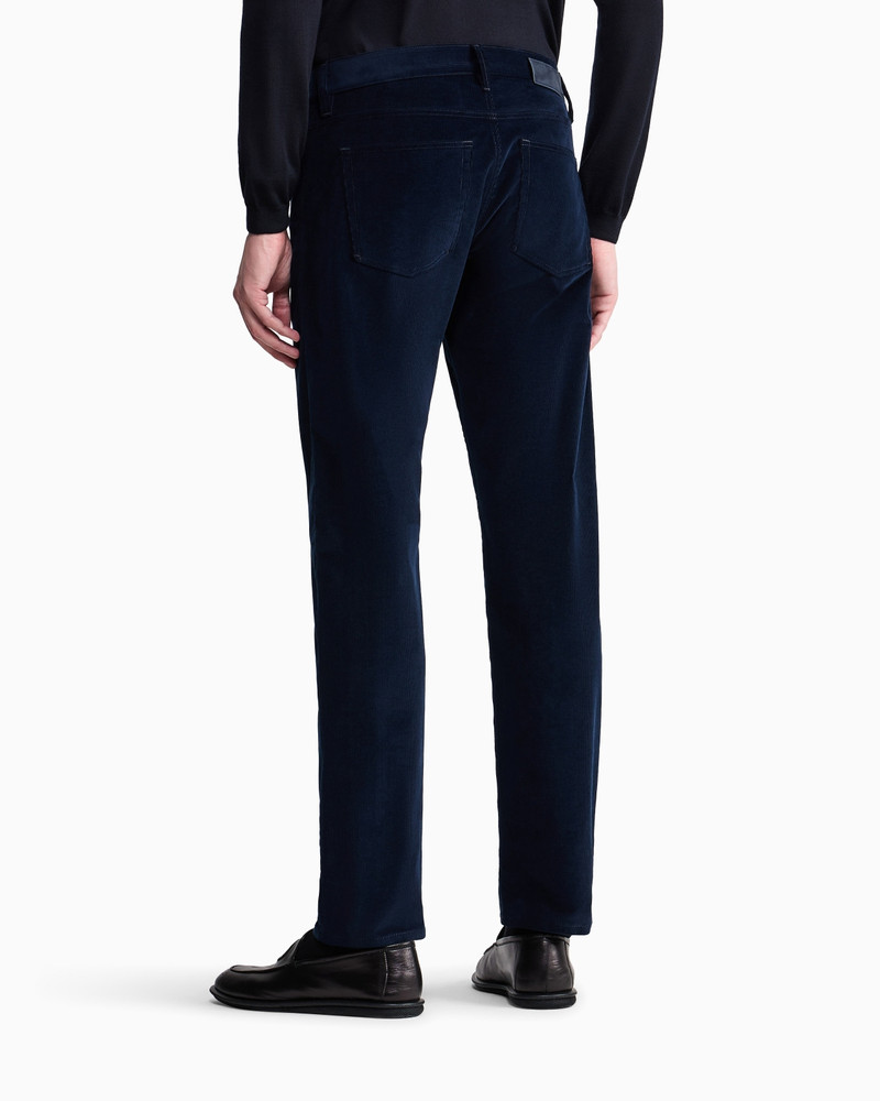 REGULAR-FIT, FIVE-POCKET TROUSERS IN COTTON AND CASHMERE 6