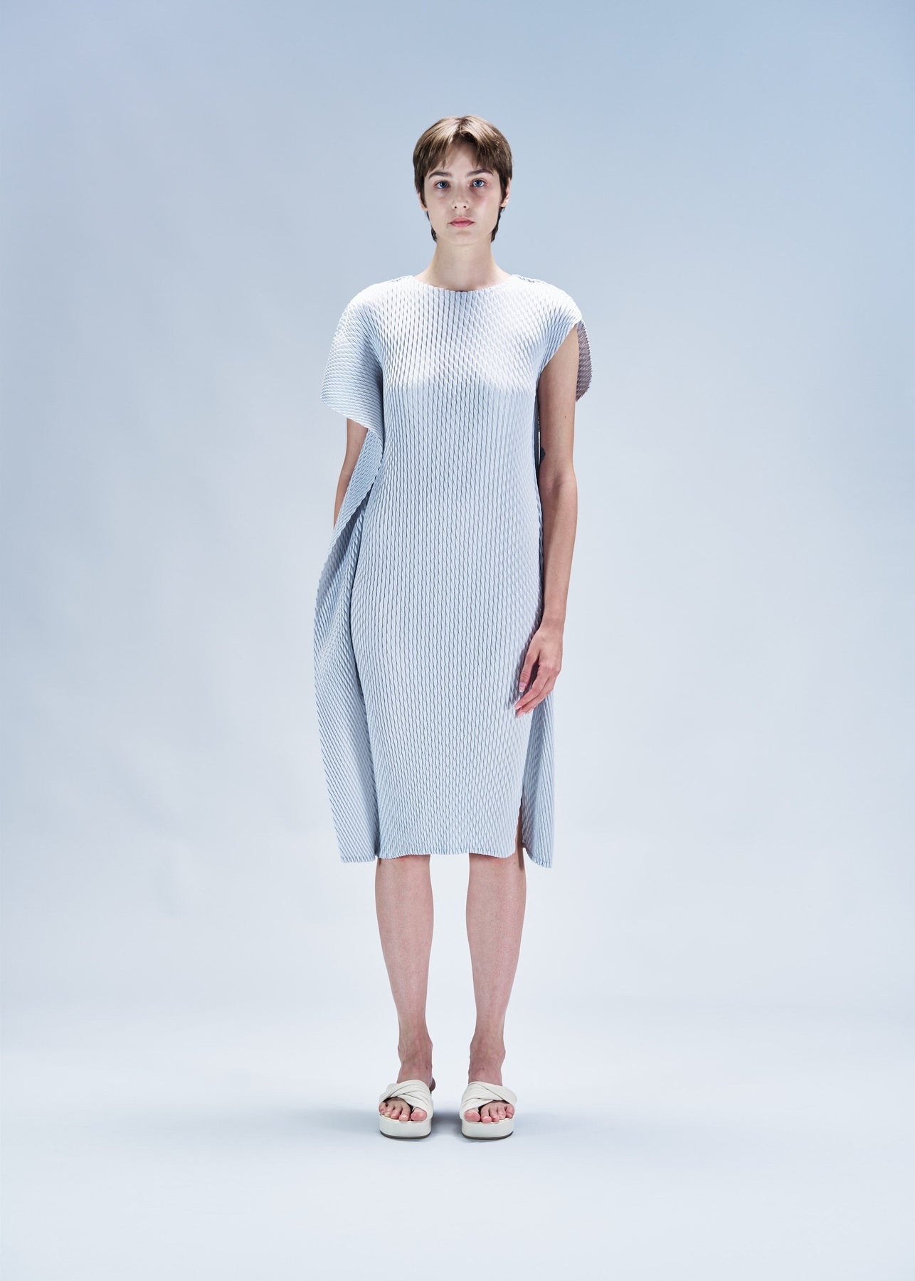 SLEEK PLEATS DRESS - 2