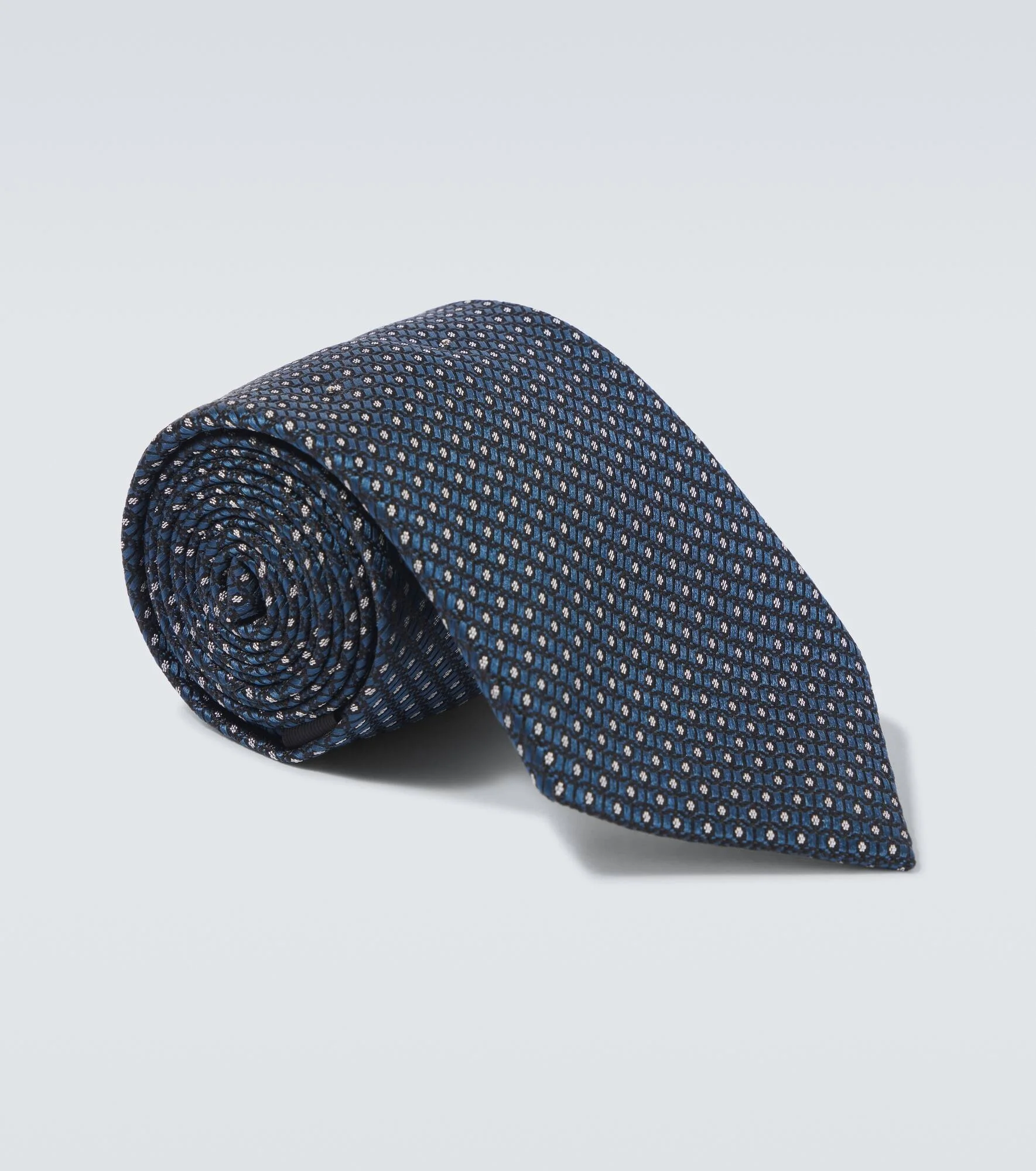 Silk jacquard tie - 1