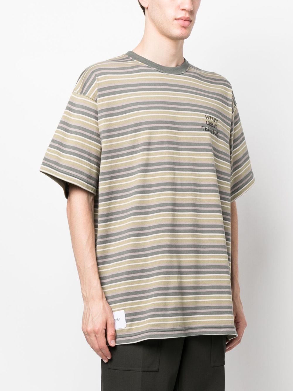 striped cotton T-shirt - 3