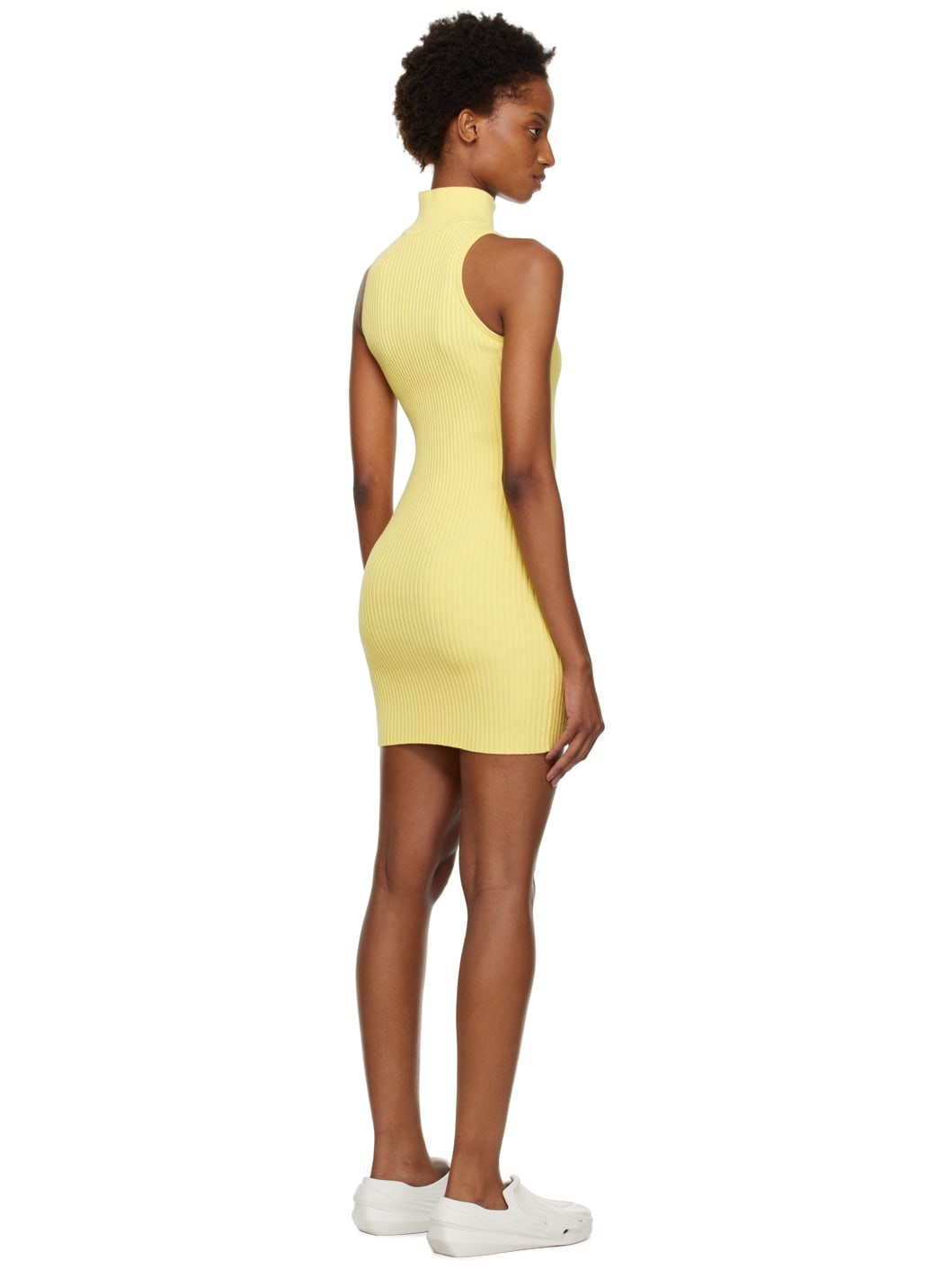 Yellow Zip Minidress - 3
