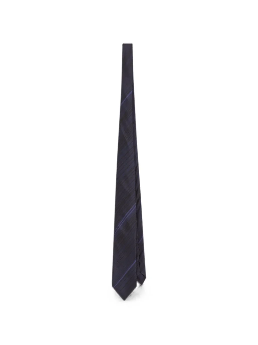 striped-print twill tie - 1