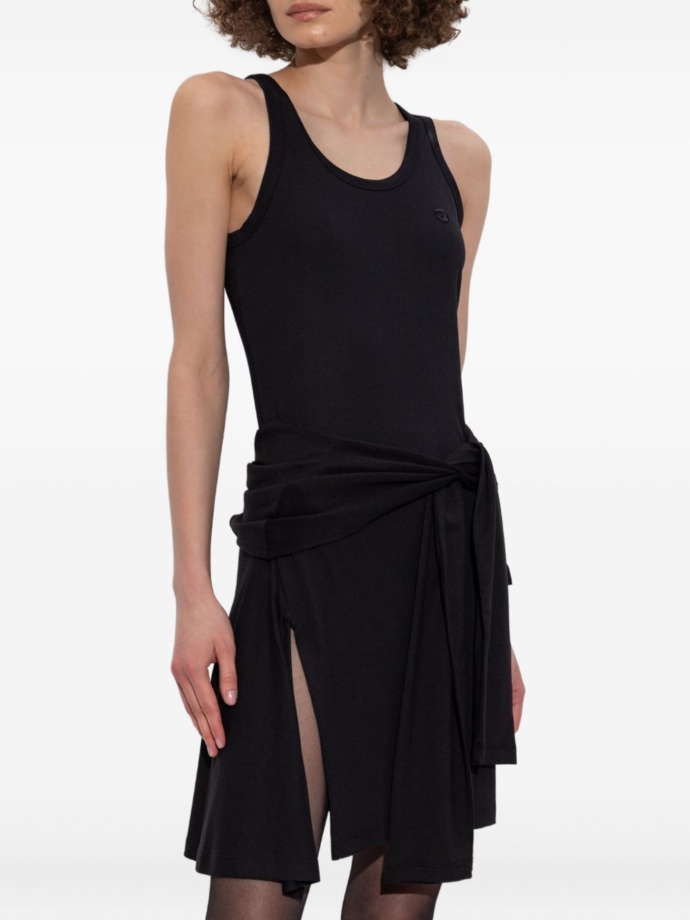 tie-front mini dress - 3