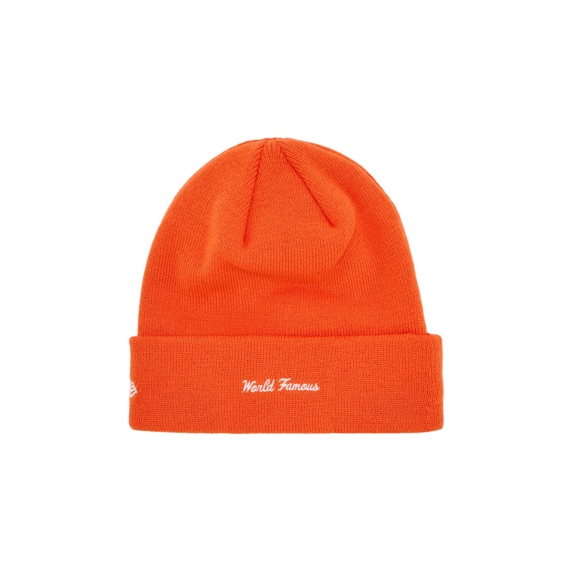 Supreme x New Era Box Logo Beanie 'Dark Orange' - 2