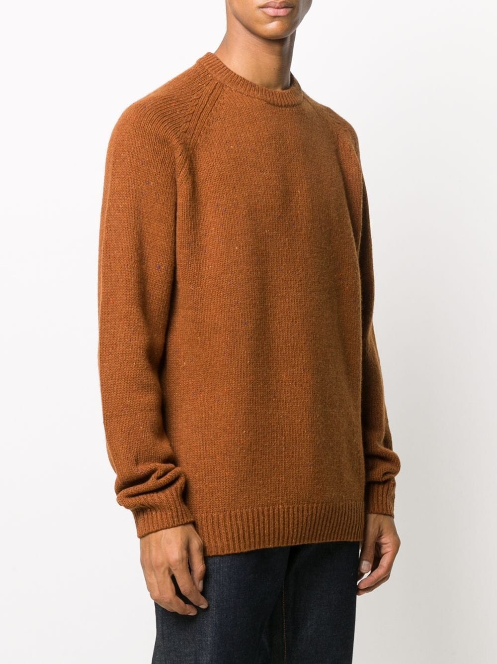 fitted knitted jumper - 3