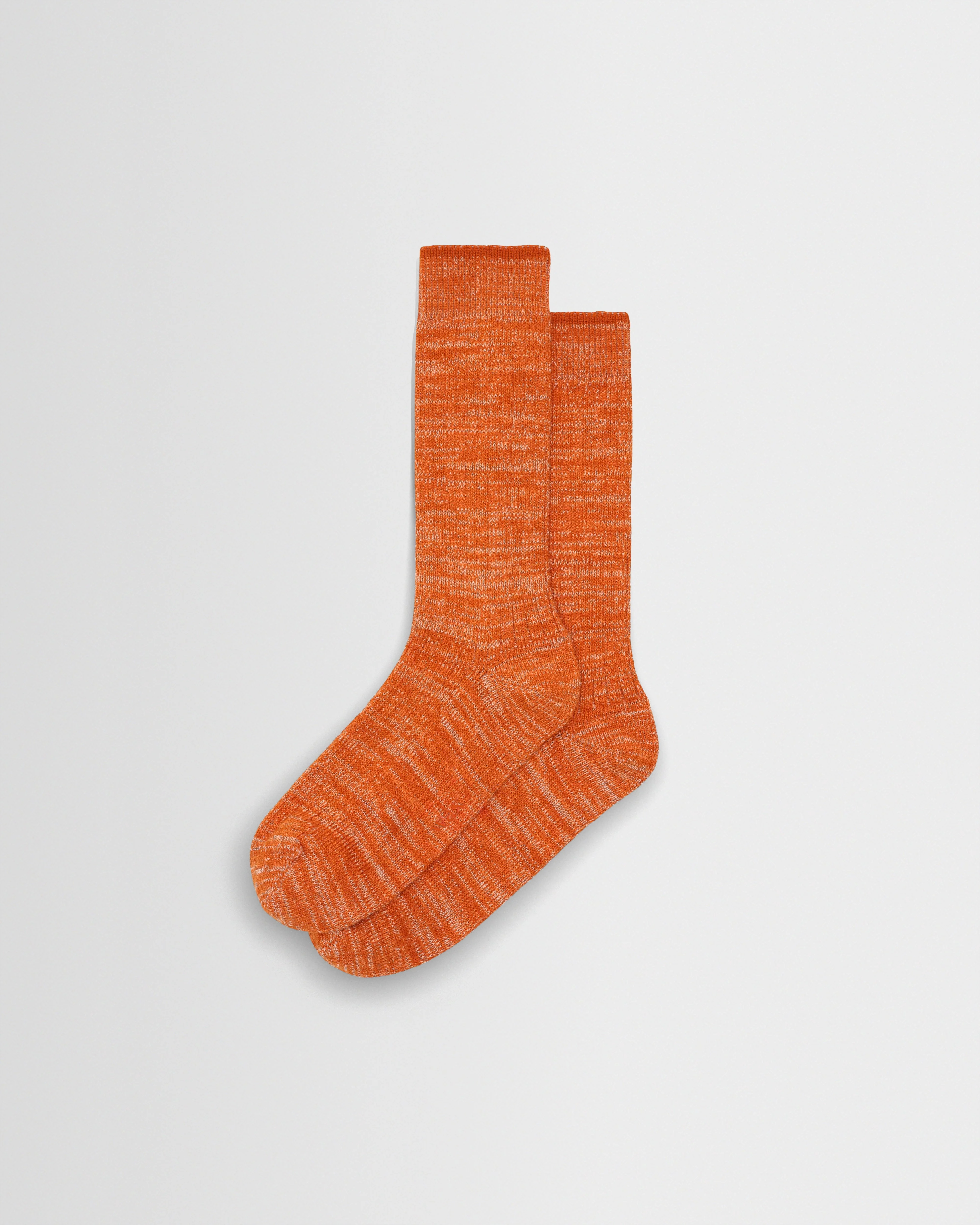 Sandwell - Orange Twisted Cotton Socks - 1