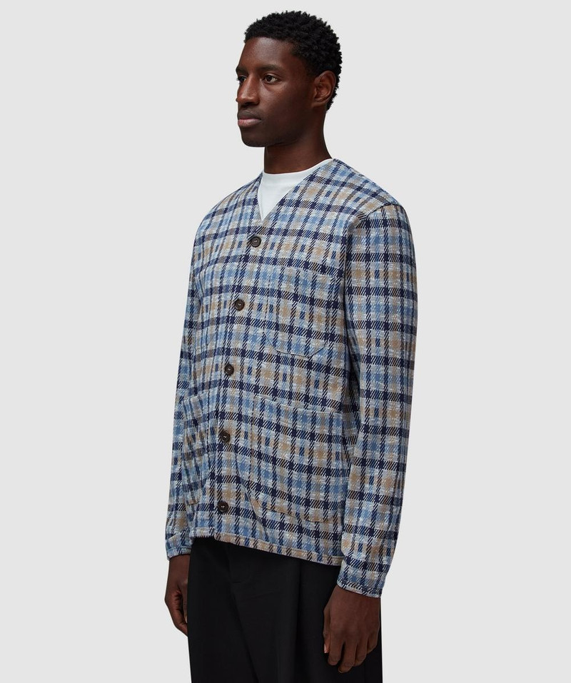 Universal Works Summer check cardigan outlook