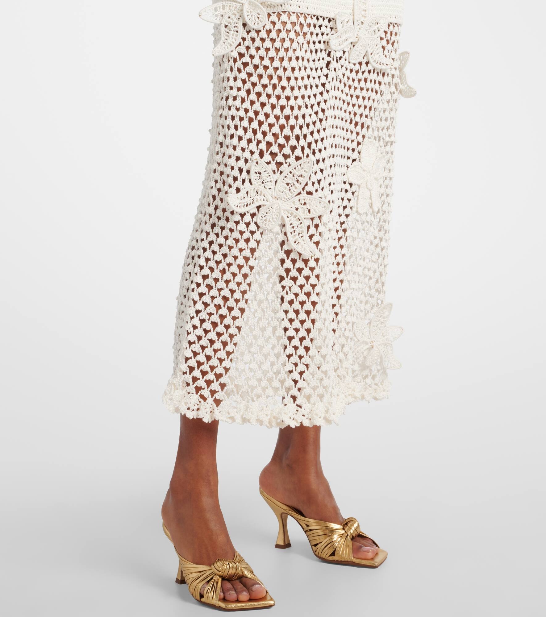 Crochet cotton maxi dress - 5