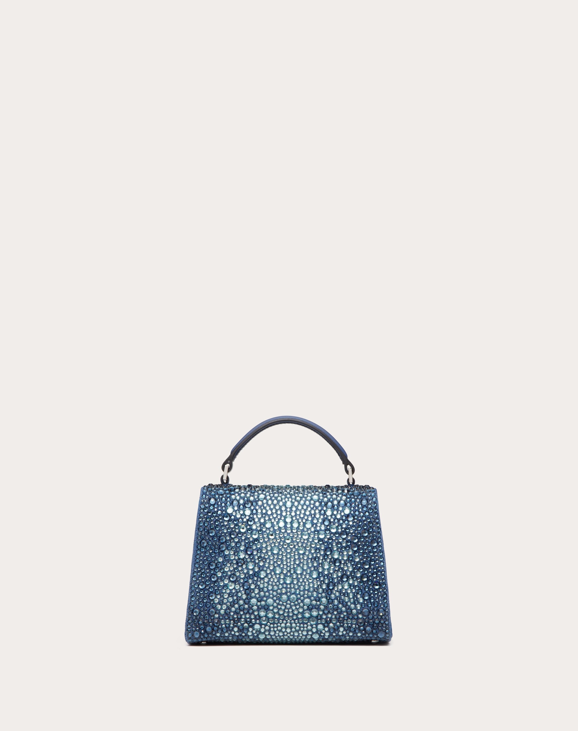 MINI VSLING DENIM HANDBAG WITH RHINESTONES - 4