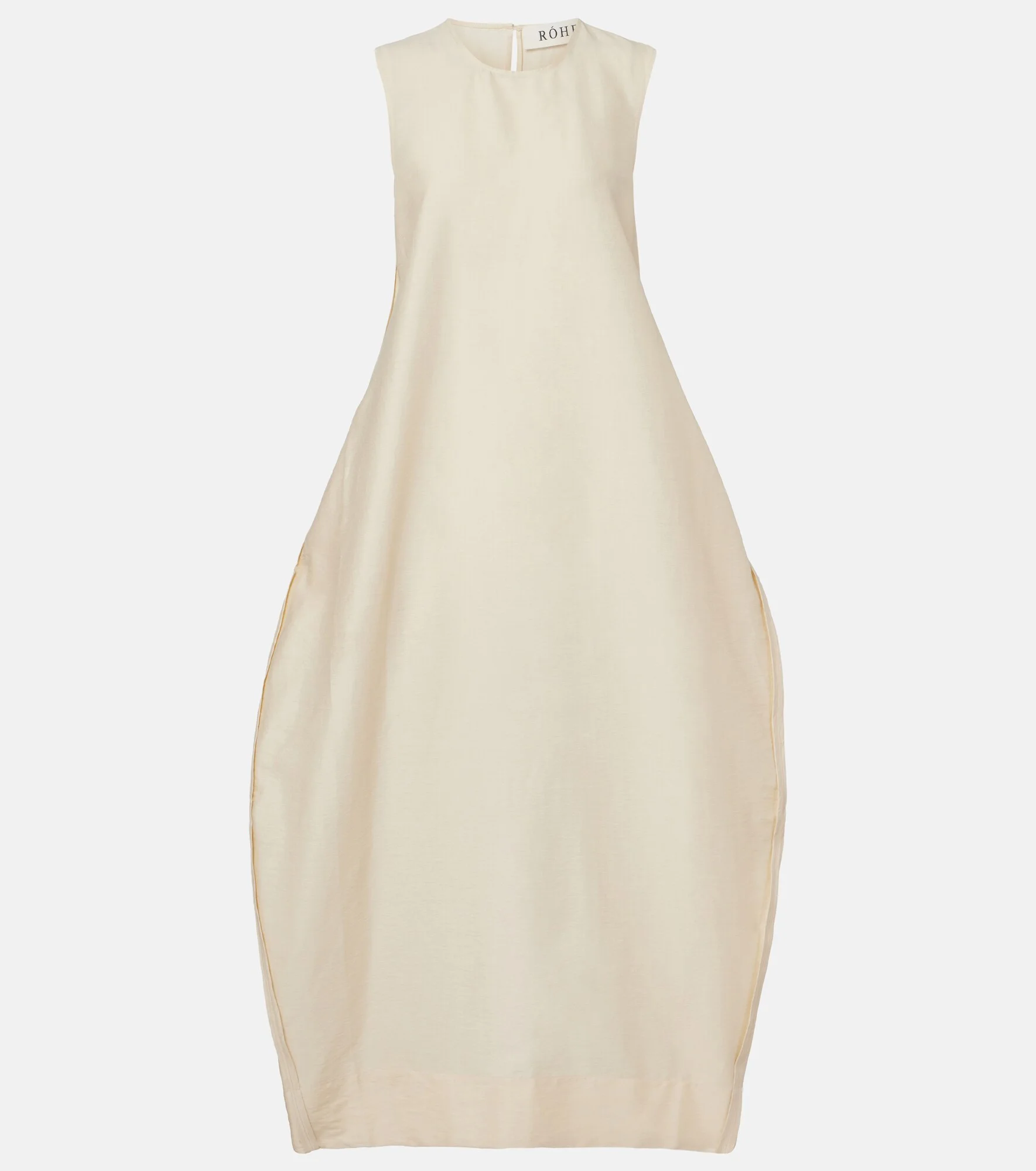 Linen and silk-blend maxi dress - 1