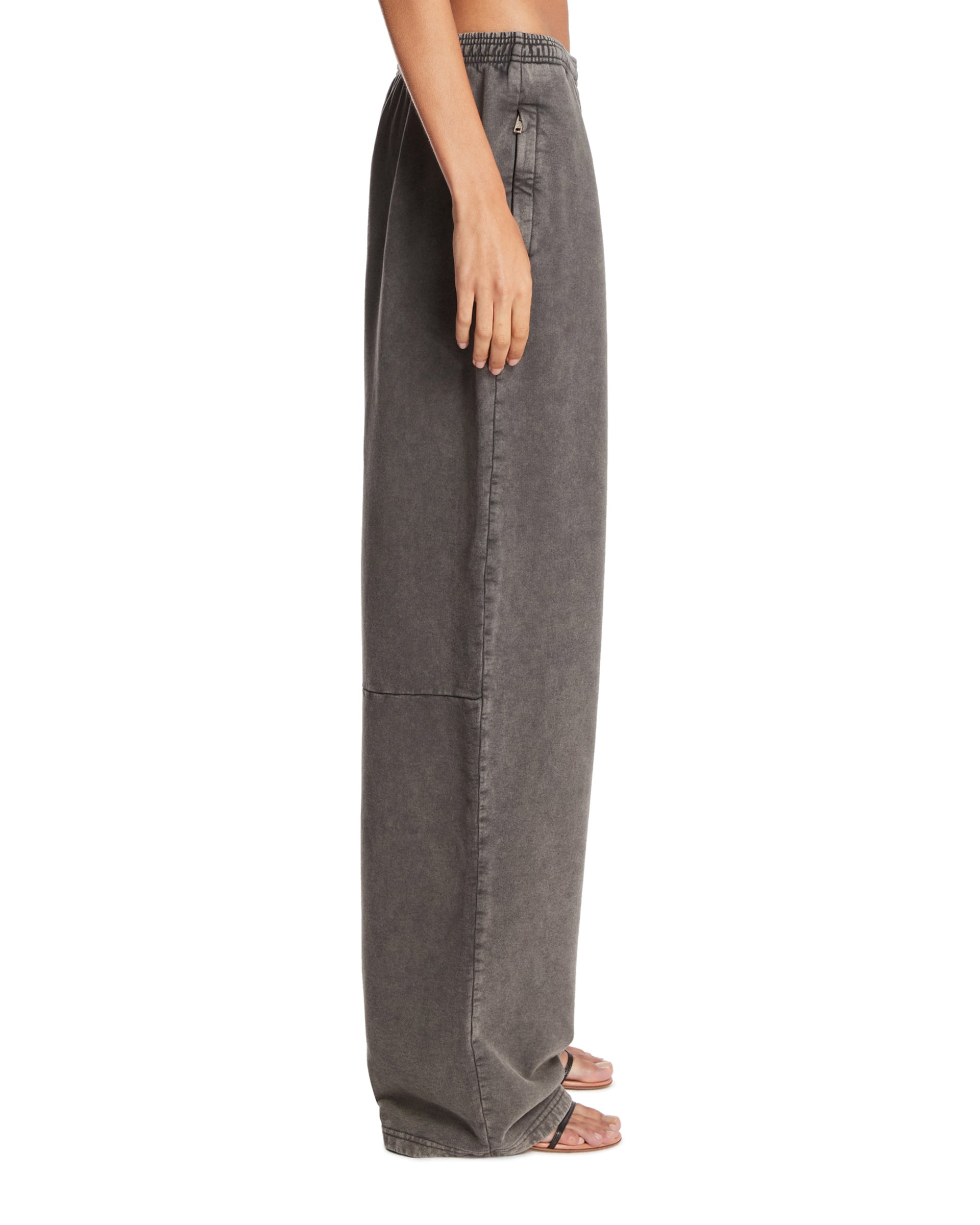 Gray Wide-Leg Sweatpants - 5