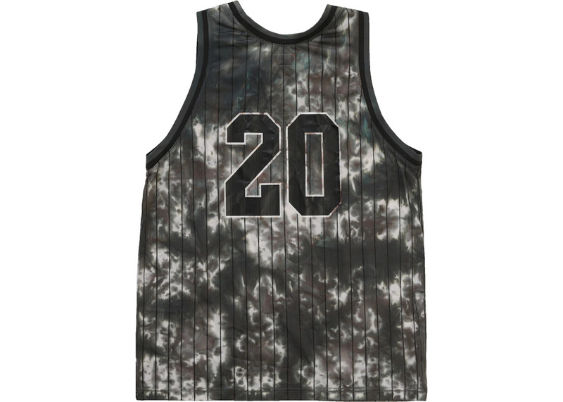 Supreme Supreme Dyed Basketball Jersey Black outlook