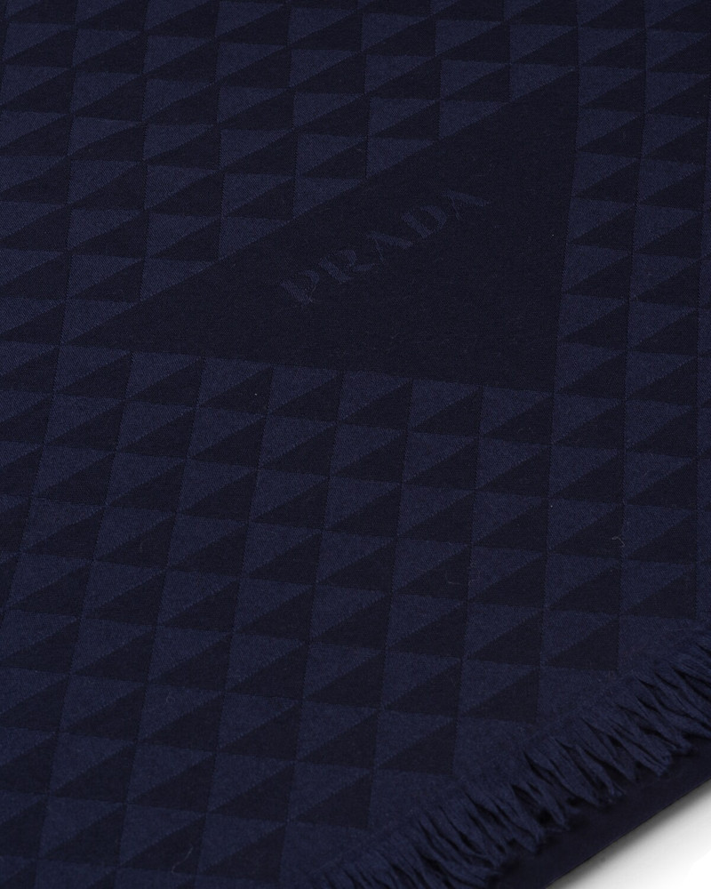 Prada Jacquard cashmere scarf outlook