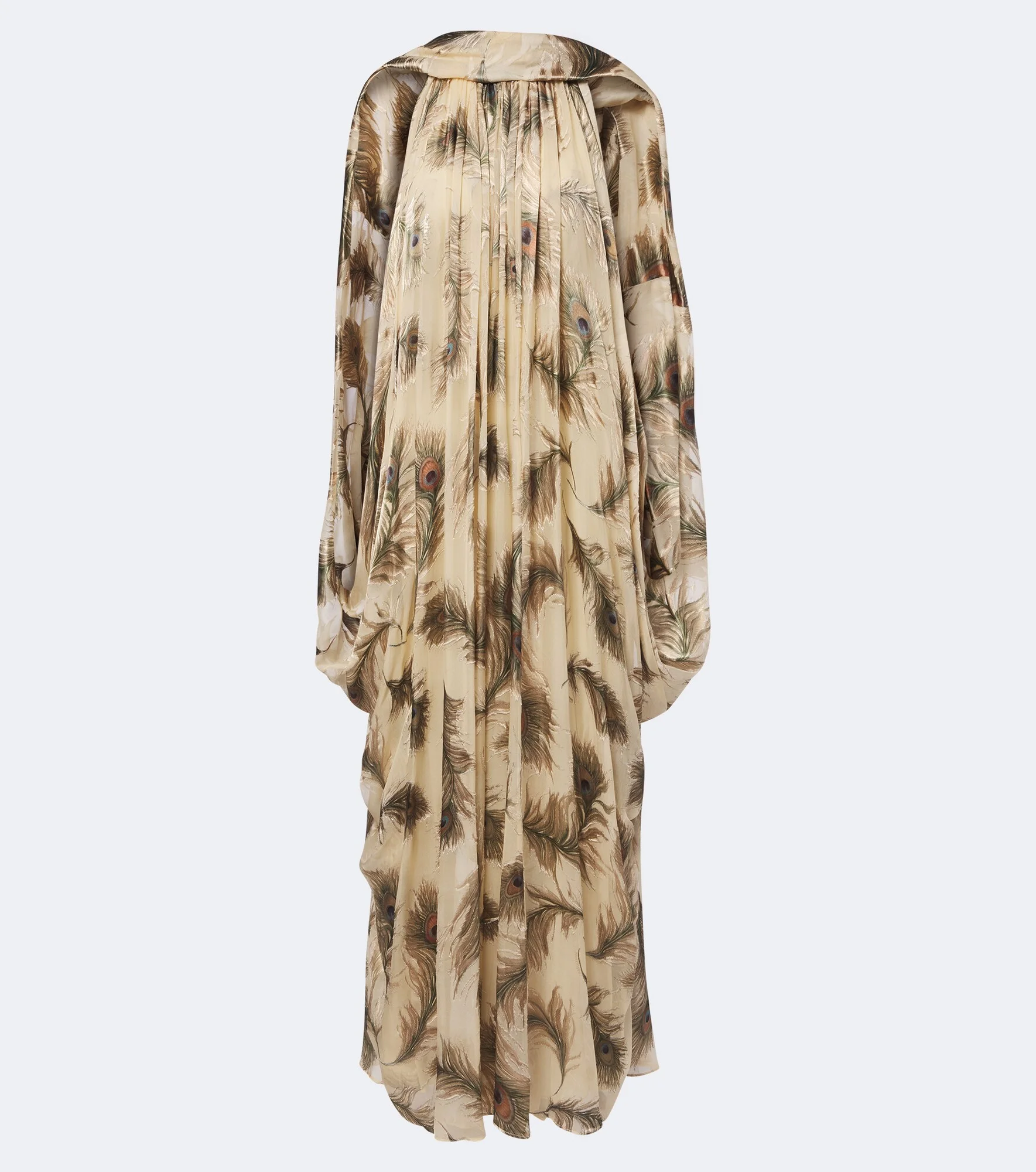 Ascent Burnout printed silk halterneck gown - 1