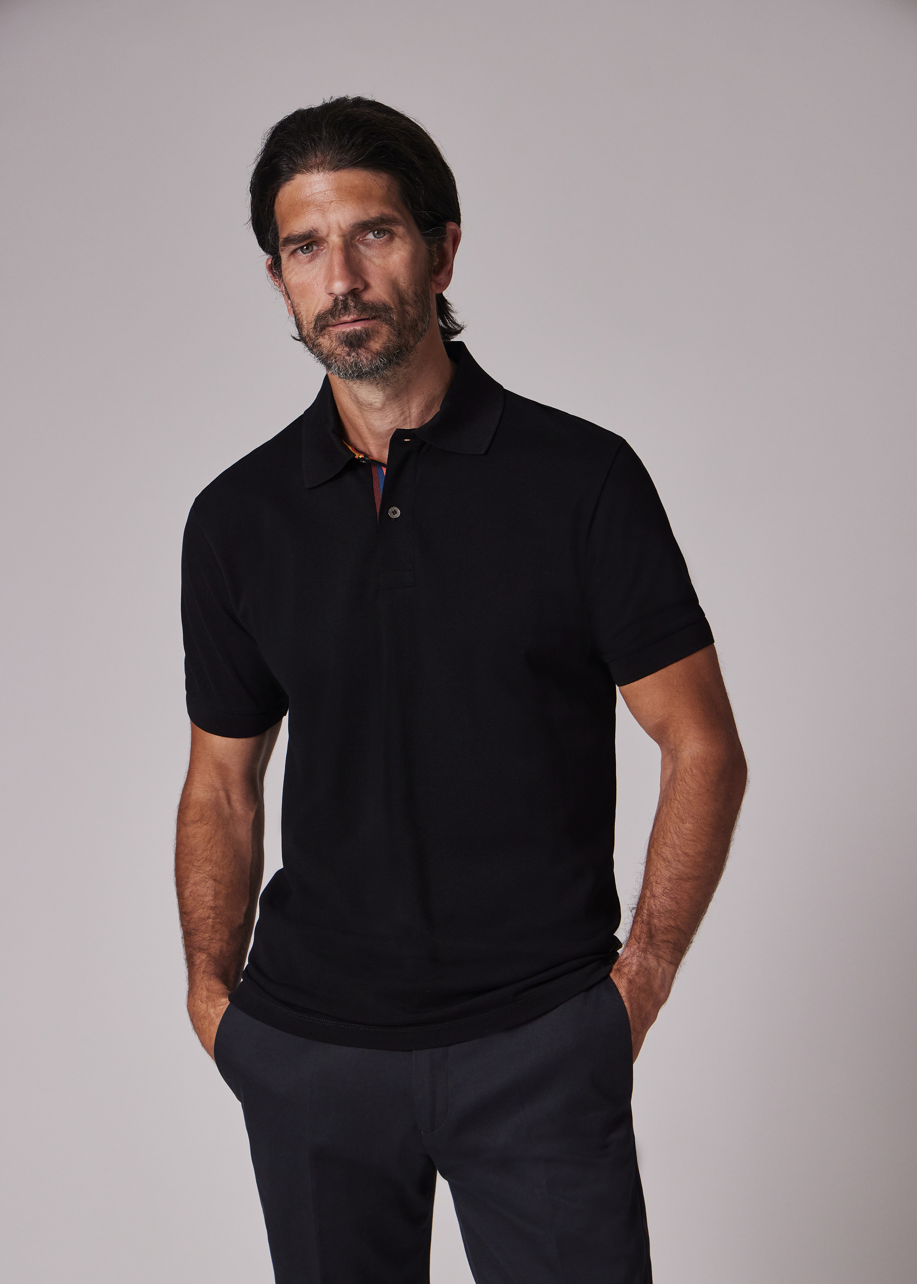 'Artist Stripe' Placket Polo Shirt - 5