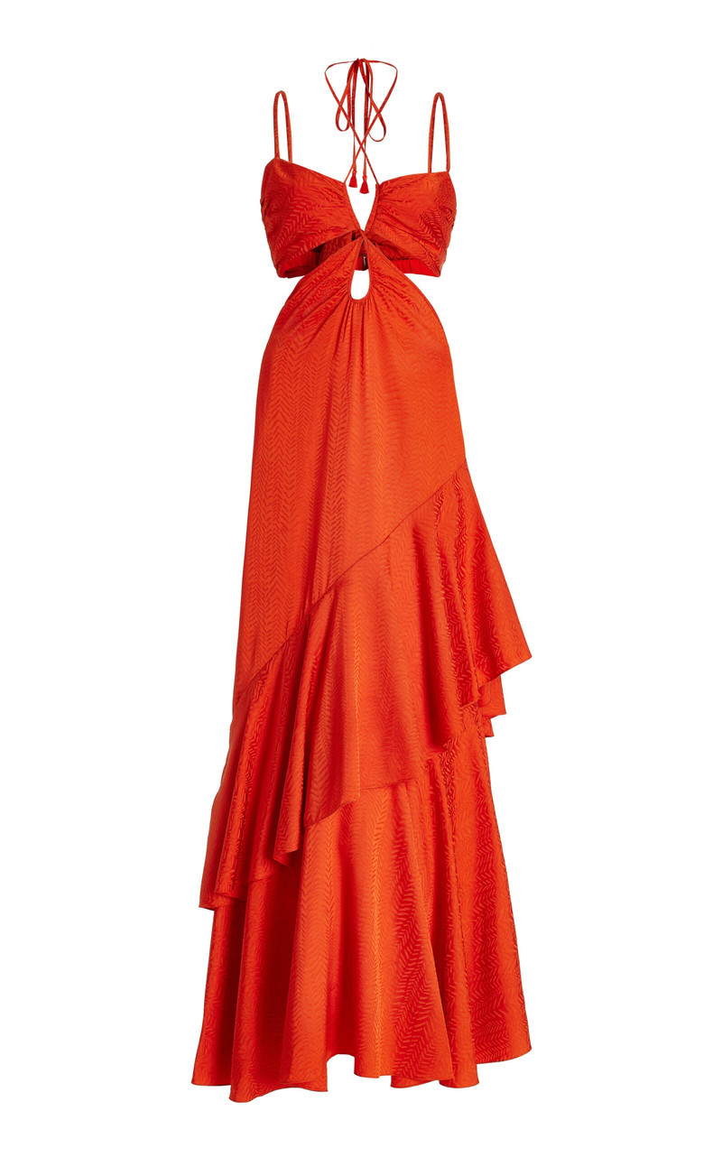 Precious Juniper Maxi Dress orange 1