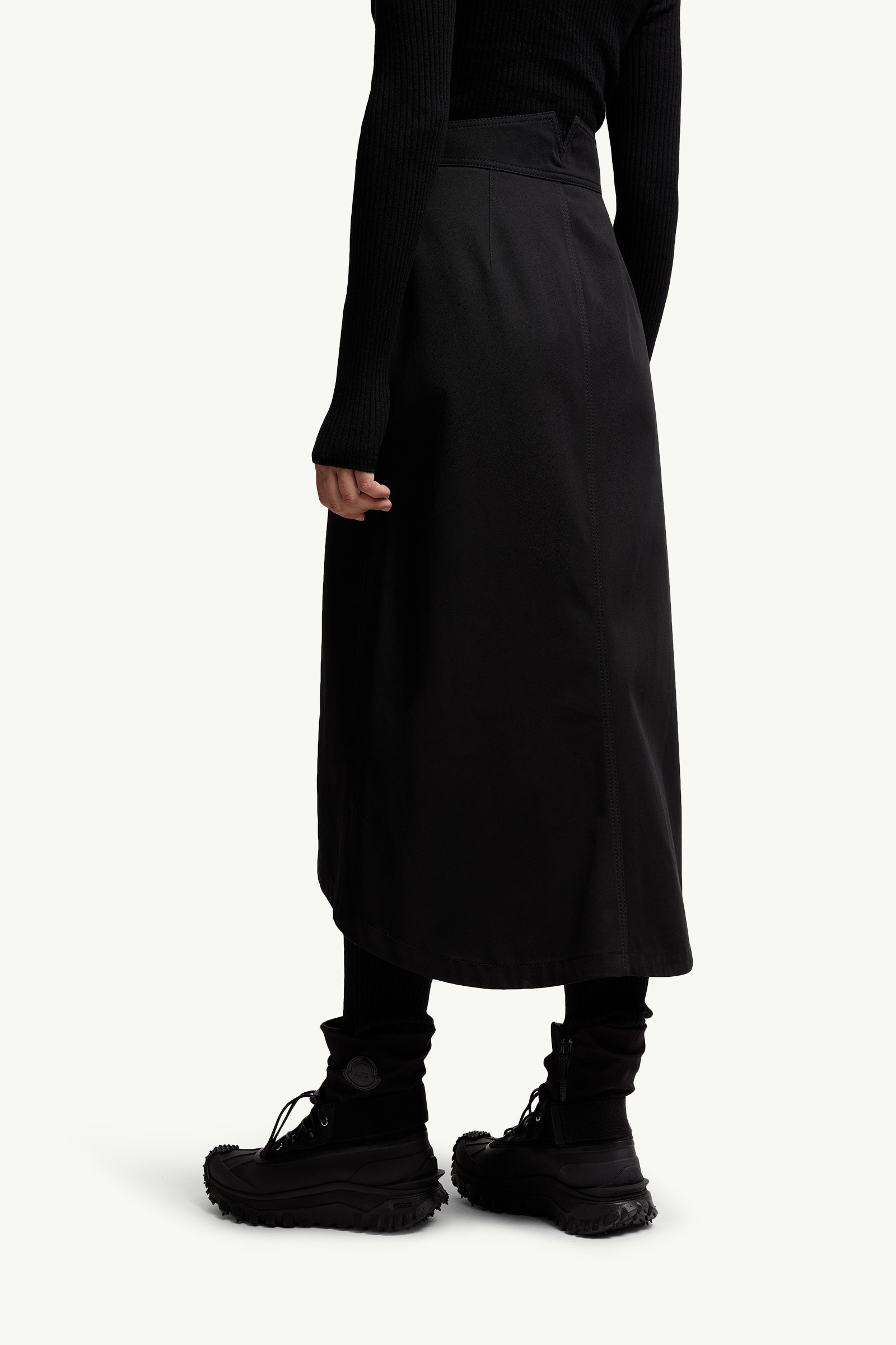 Moncler x EE72 by Edward Enninful Cotton Gabardine Midi Skirt - 5