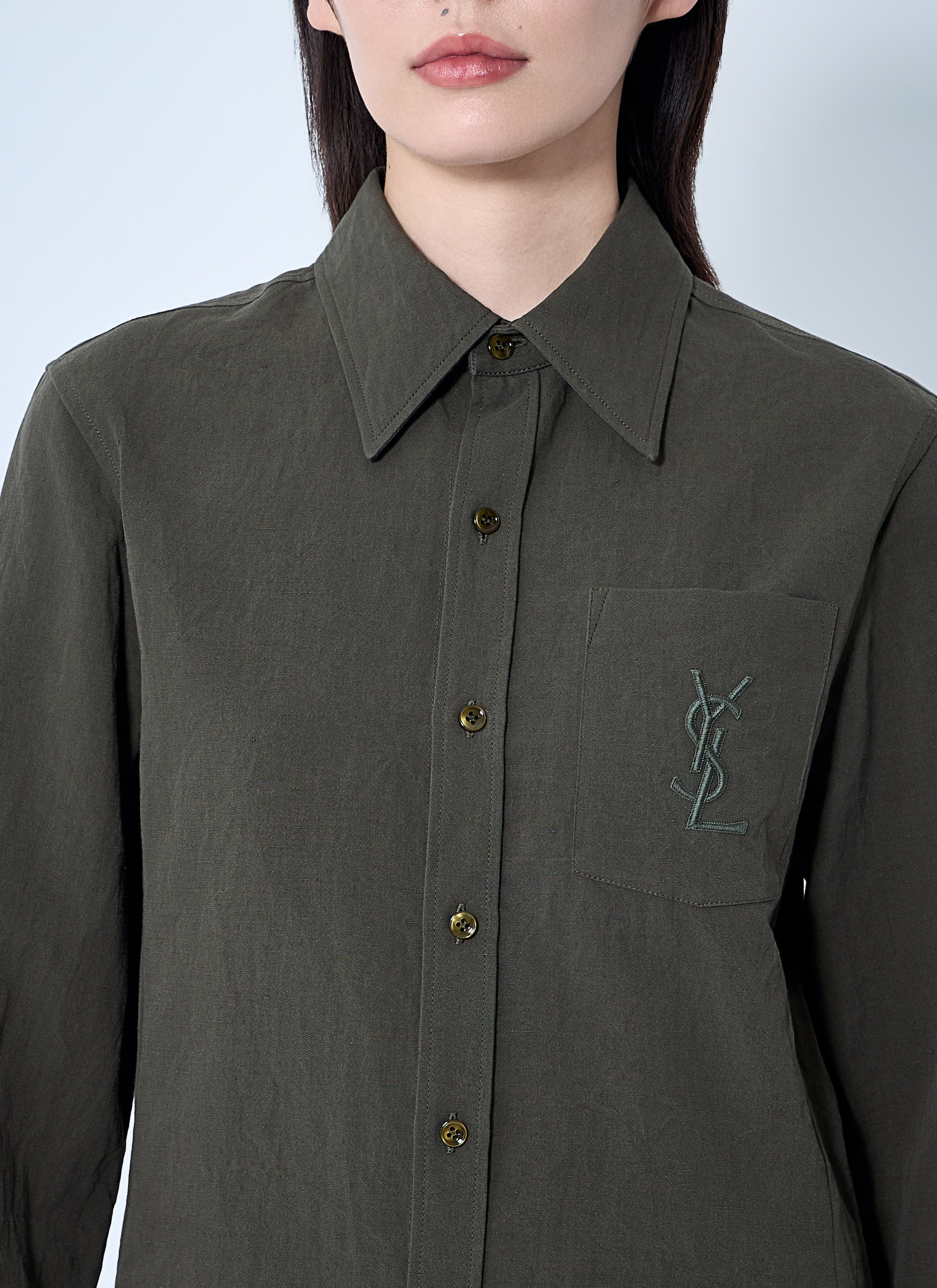 Saint Laurent Women Cassandre Shirt - 5