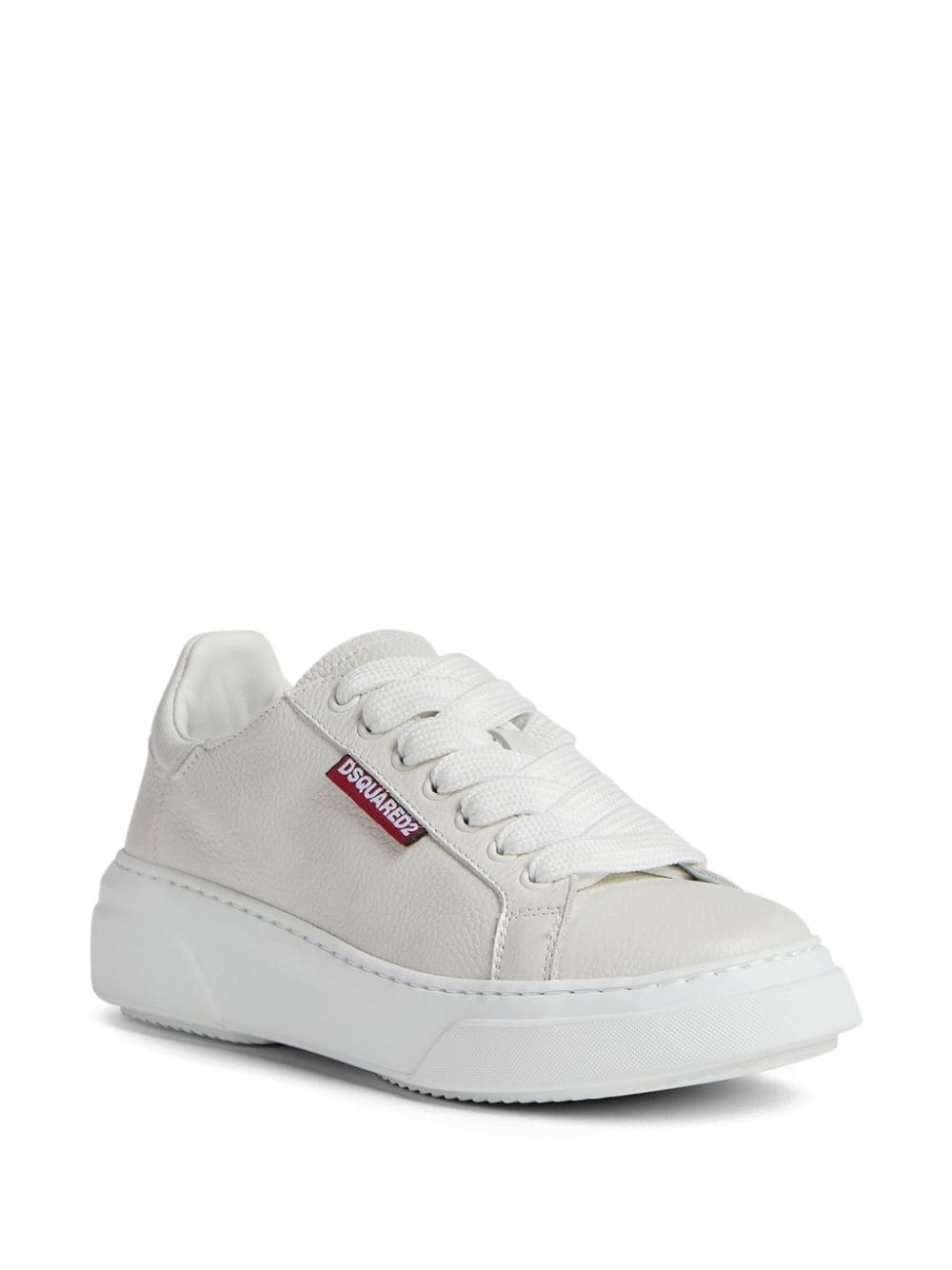 logo-embossed lace-up sneakers - 2