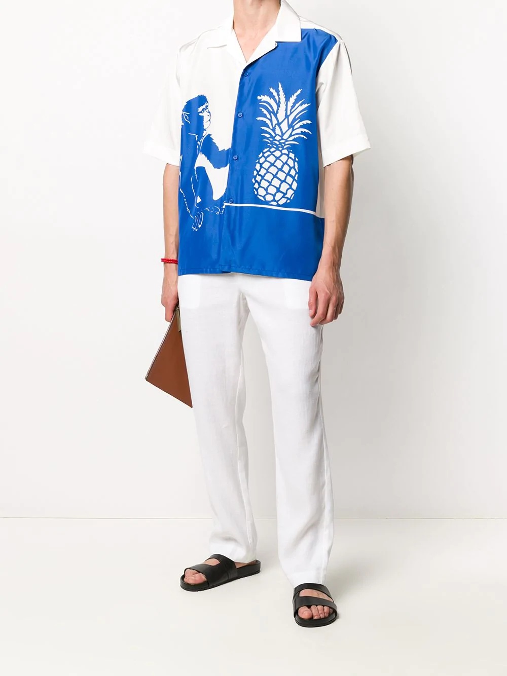 tropical-print bowling shirt - 2