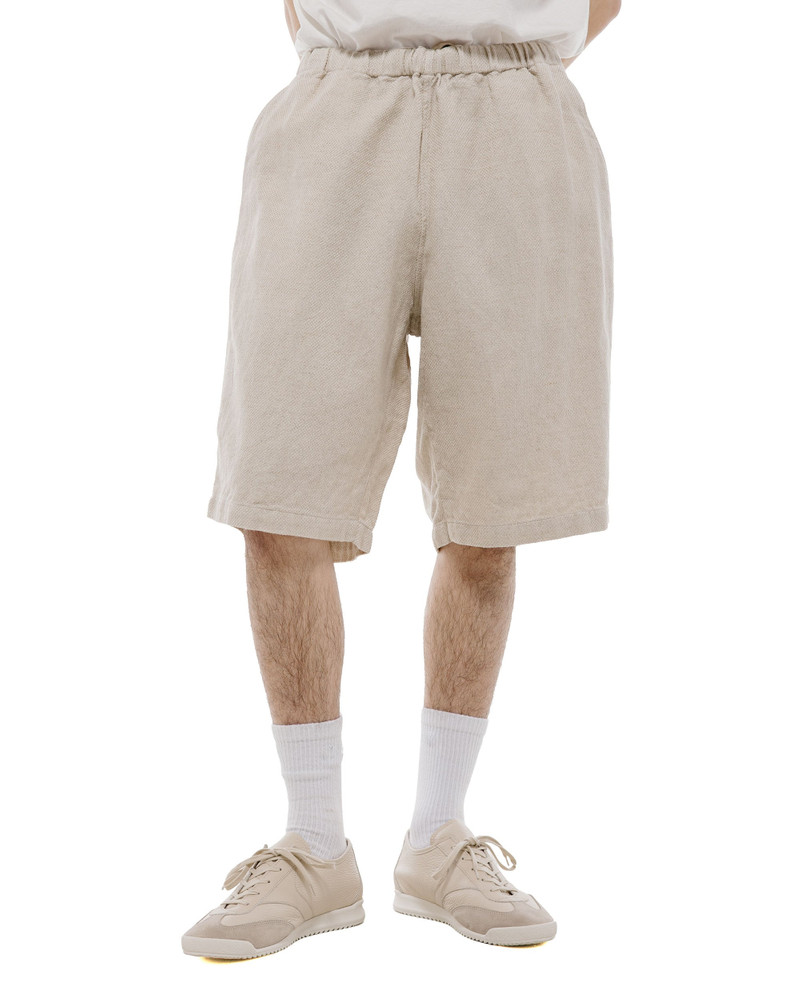 BEAMS PLUS Easy Shorts Cotton Linen Off White outlook