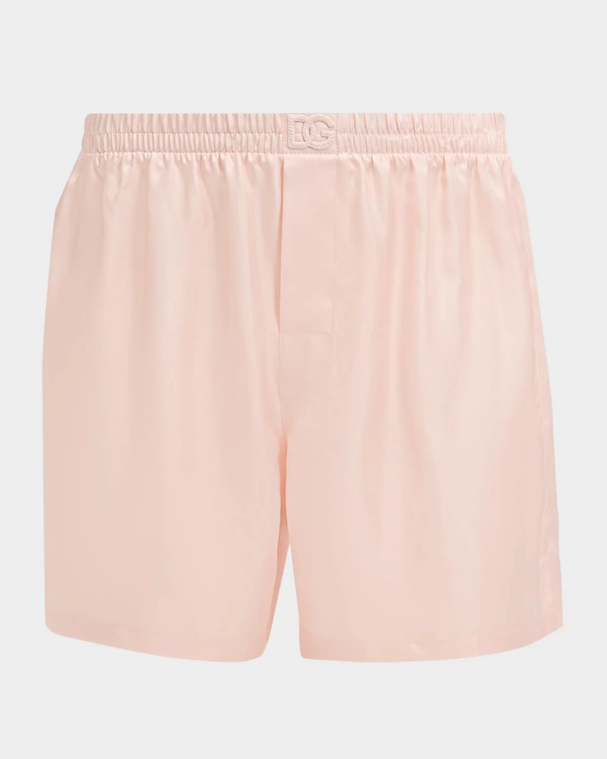 Men's Solid Pastel Silk Boxer Shorts - 1
