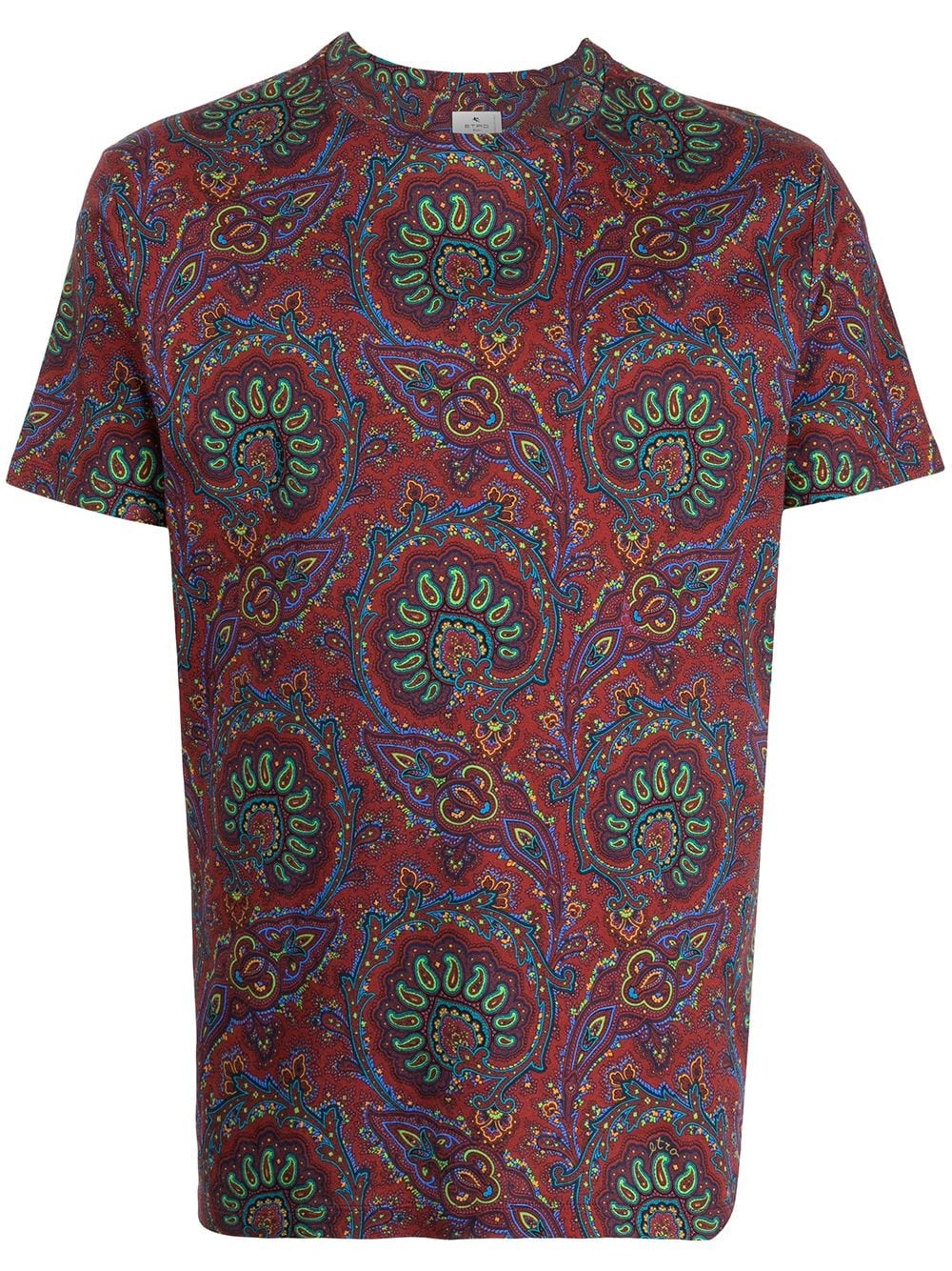 paisley-print T-shirt - 1