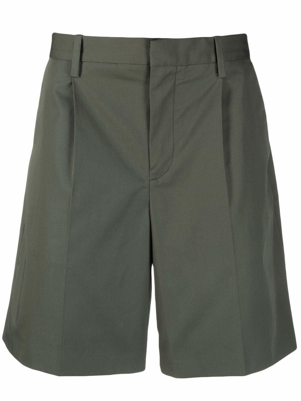 mid-rise cotton chino shorts - 1