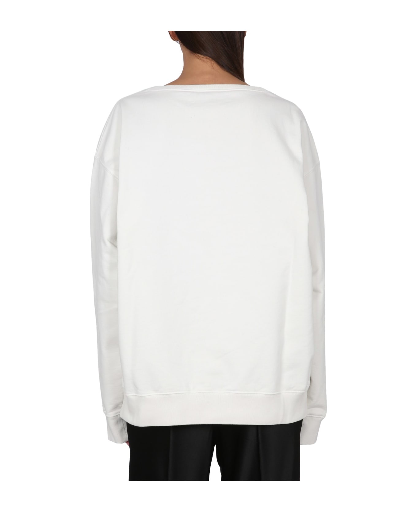 Cotton Crew-neck Sweatshirt - 2