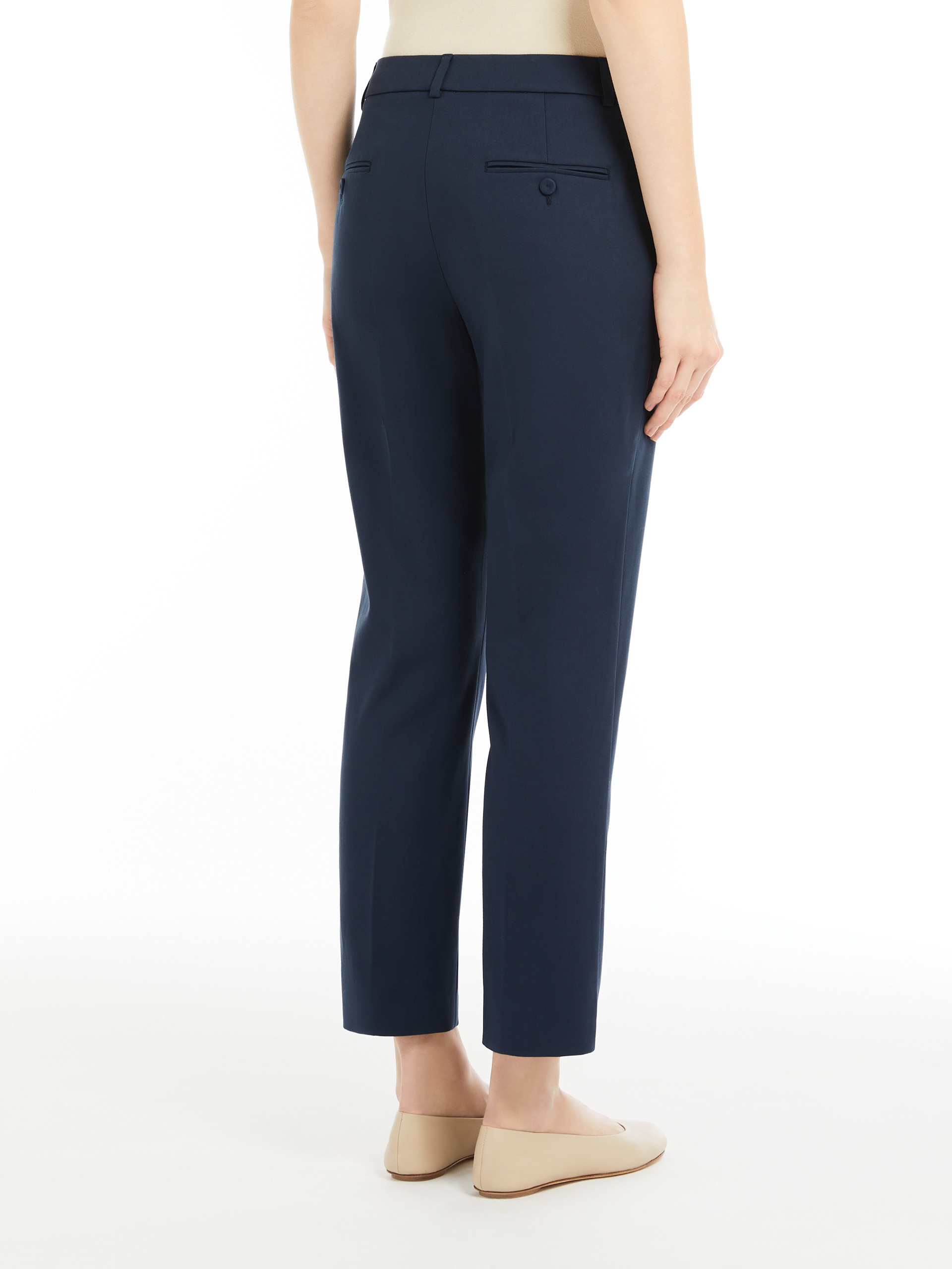 VITE Stretch cotton cigarette trousers - 4