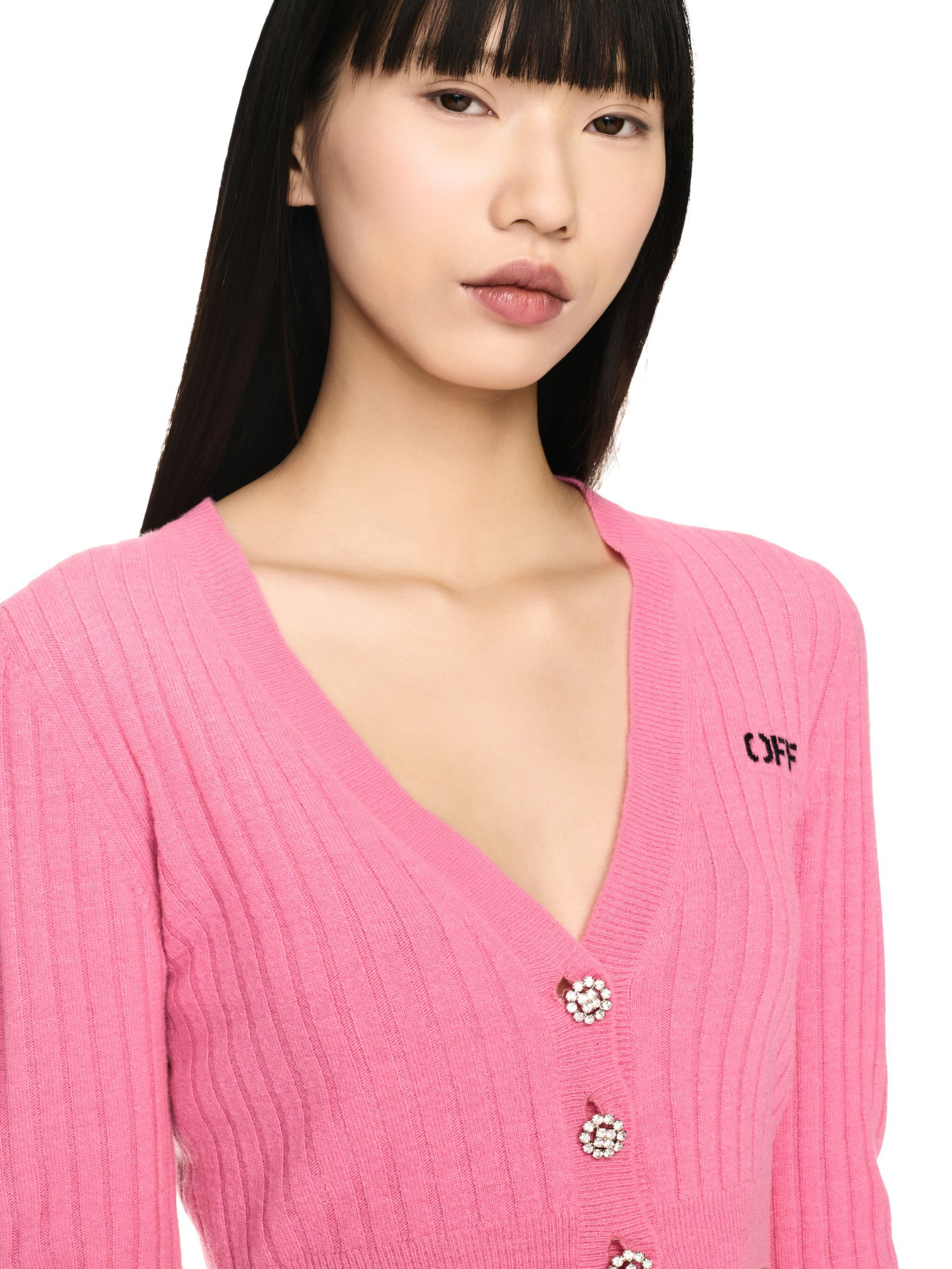 We Upside Down Crop Cardigan - 5