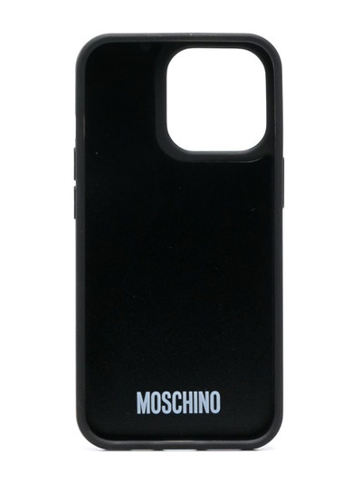Moschino Teddy Bear motif iPhone 13 Pro case outlook