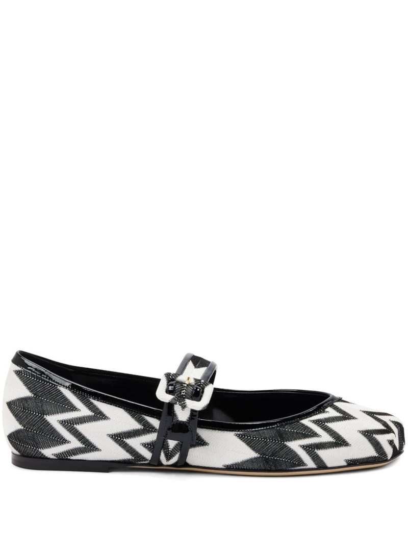 Zigzag-pattern ballerinas 1