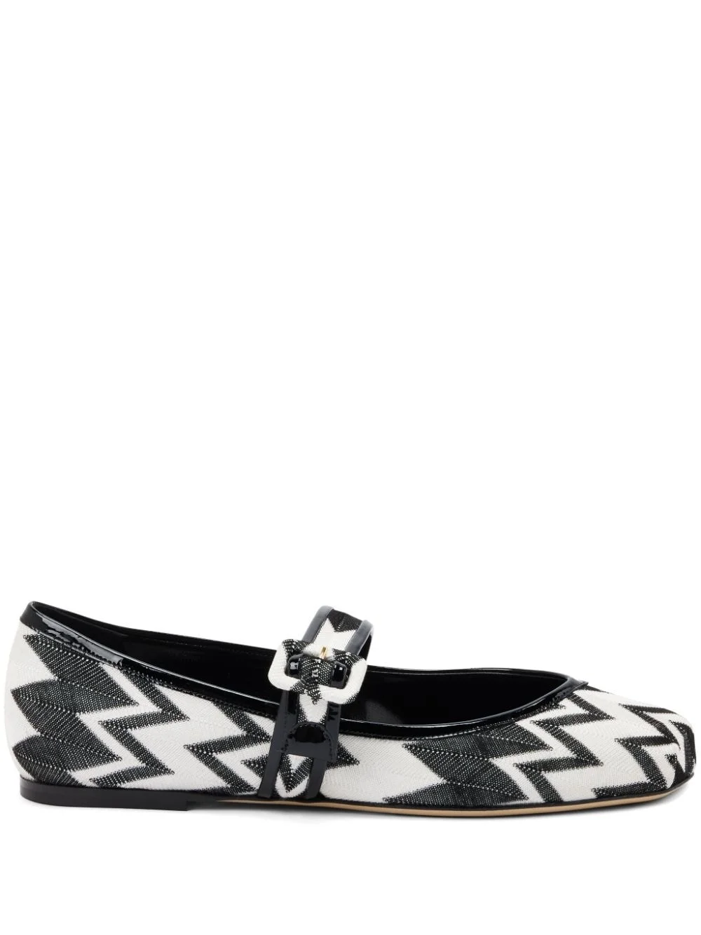 Zigzag-pattern ballerinas - 1