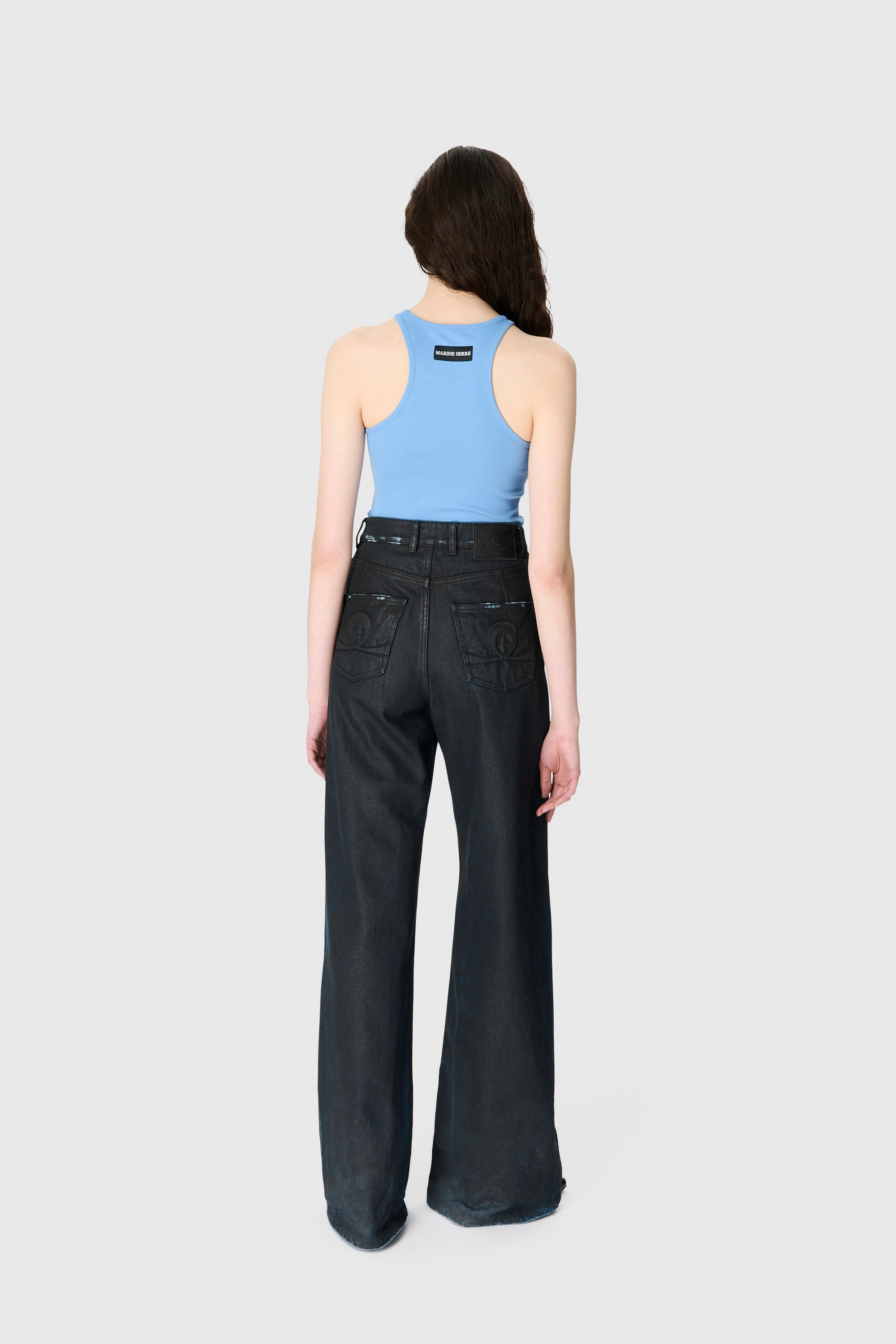 Moon Logo Ribbed Jersey Tank Top - 4