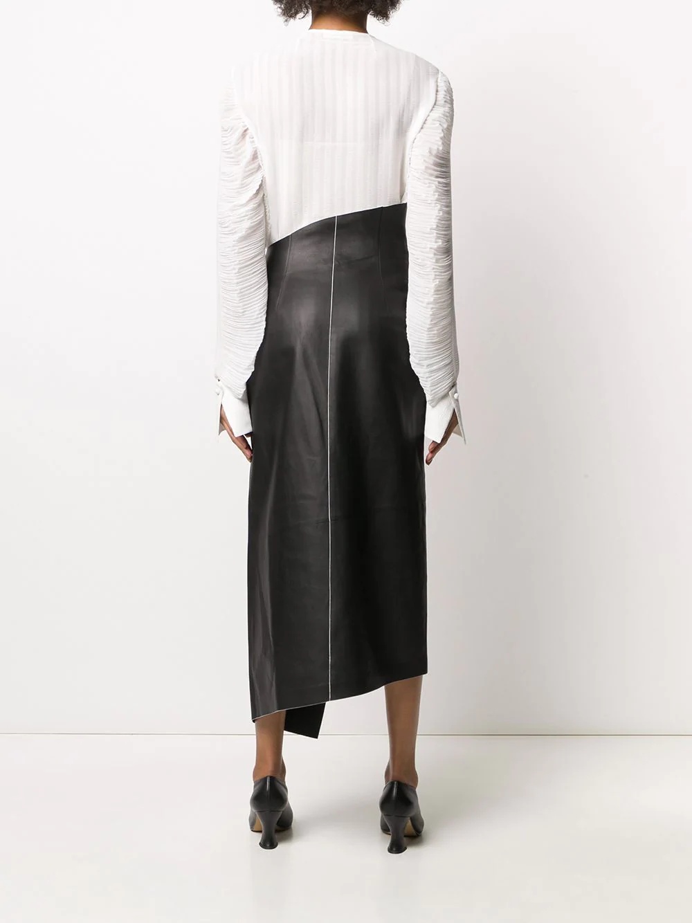 Verna asymmetric wrap skirt - 4