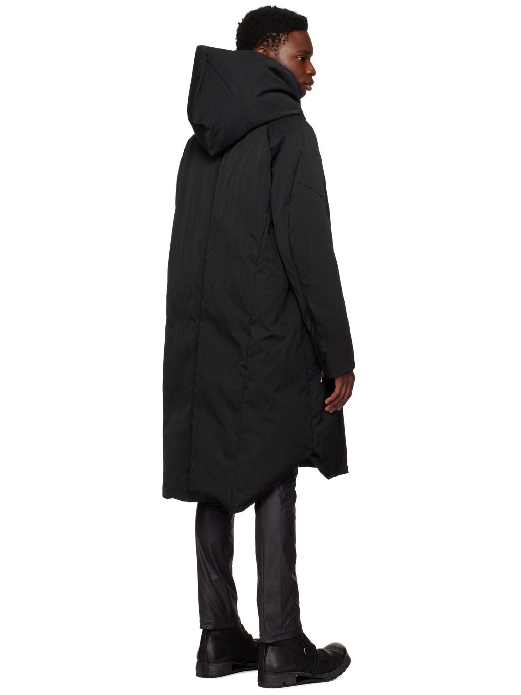 Julius Black Mods Down Coat | ssense | REVERSIBLE