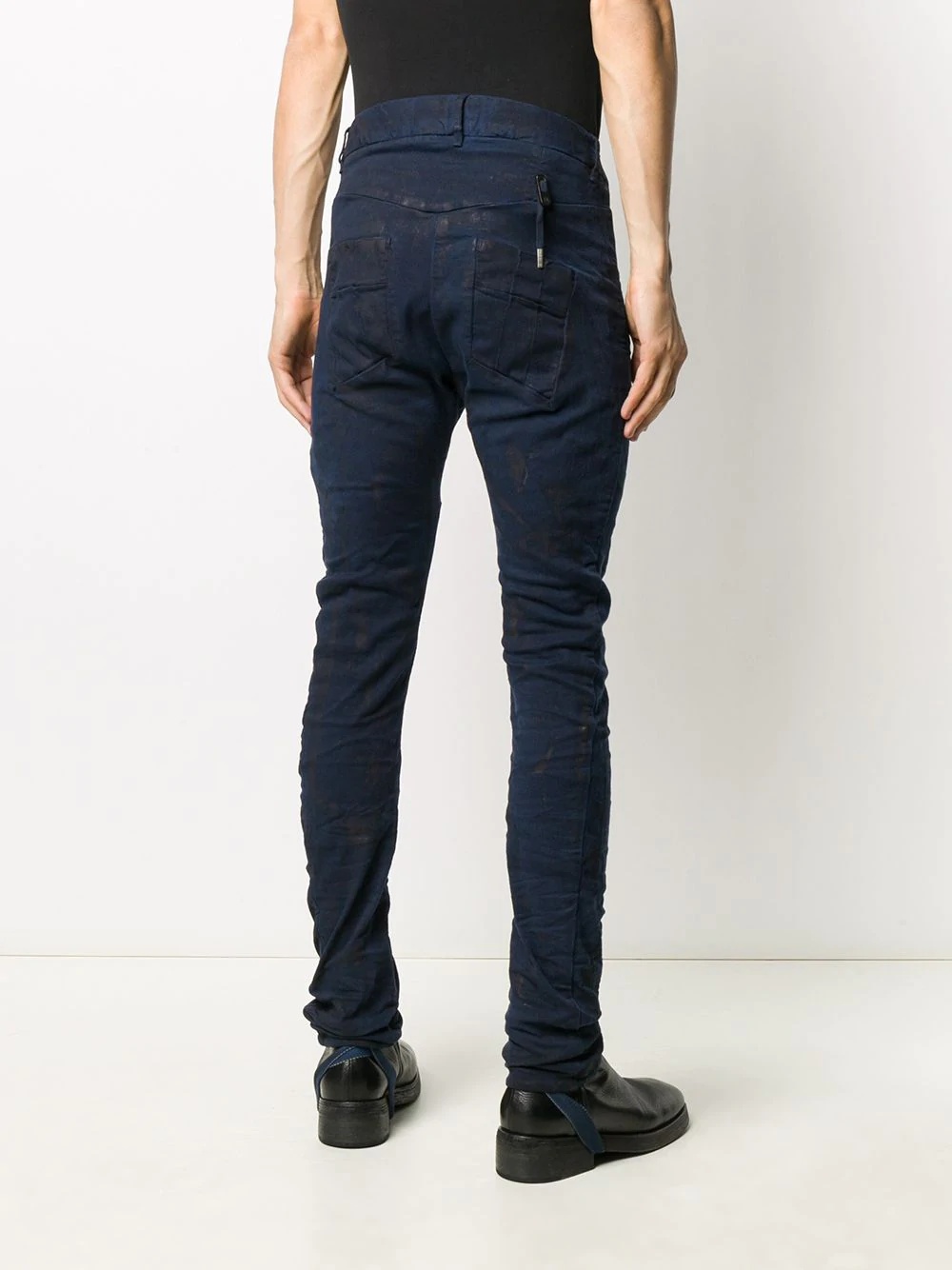 faded slim-fit jeans - 4