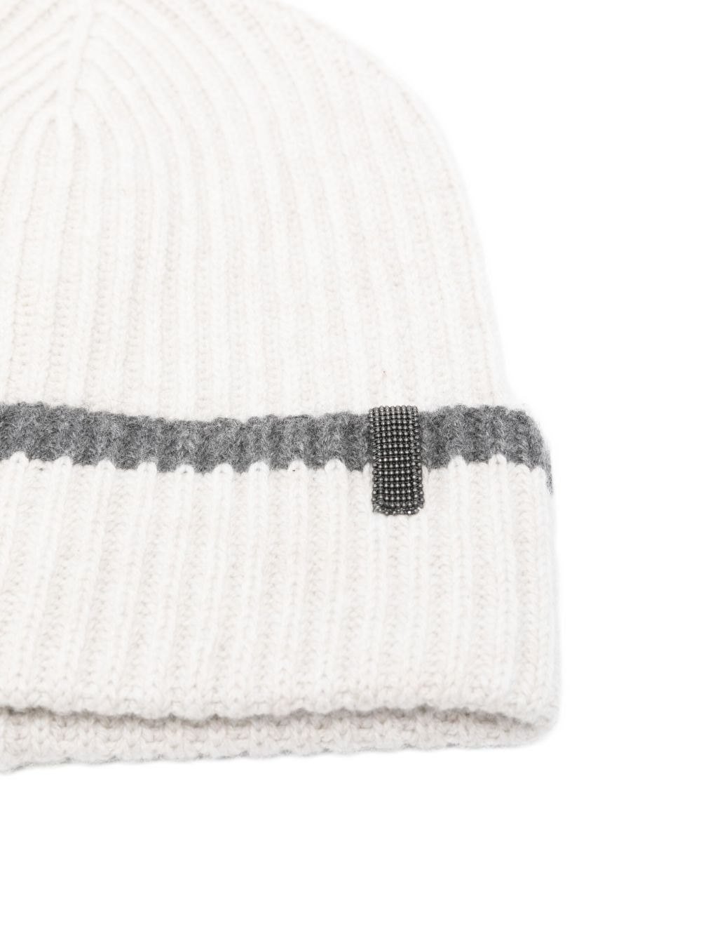 ribbed cashmere beanie - 3