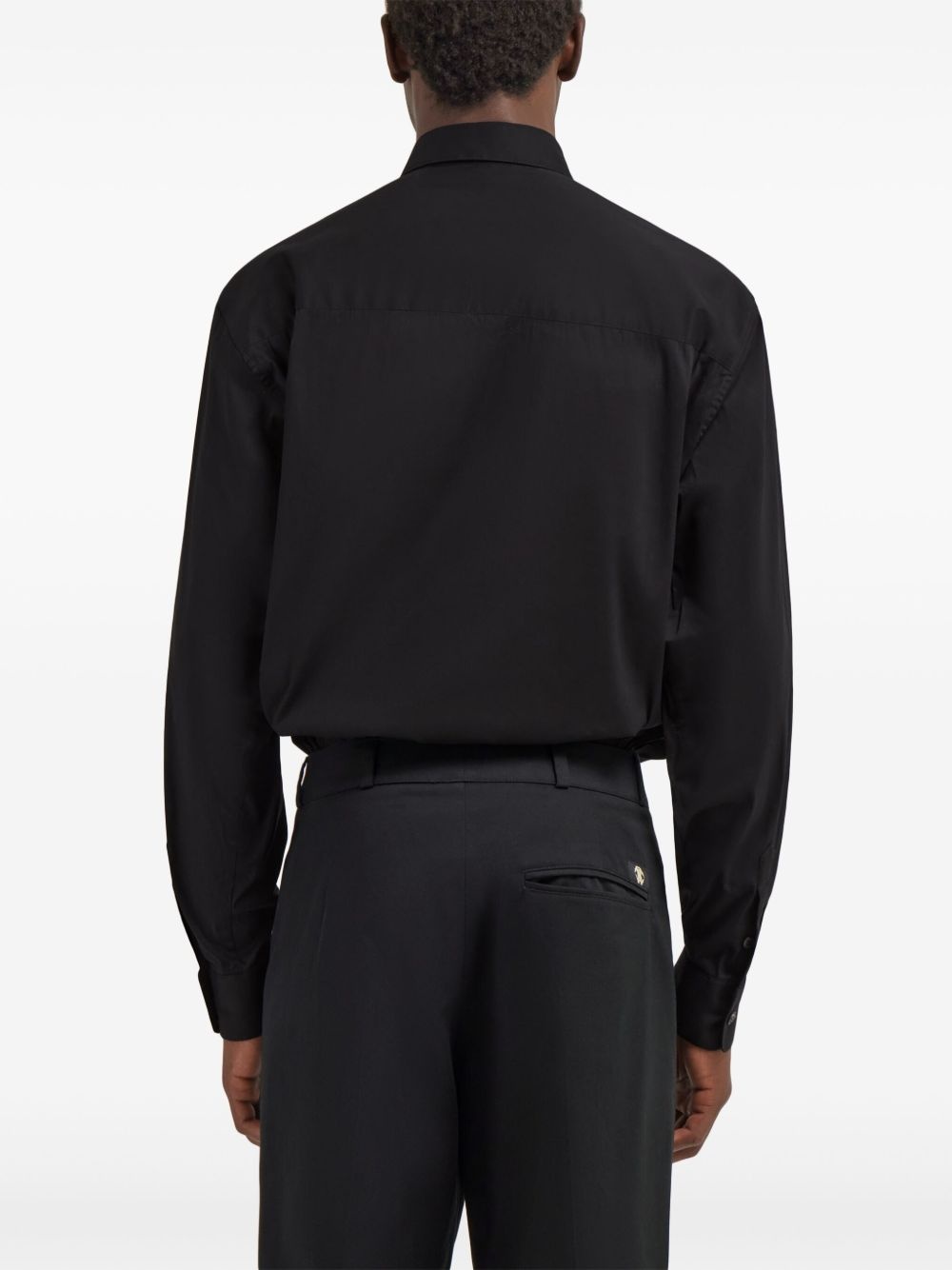 embroidered-logo shirt - 4