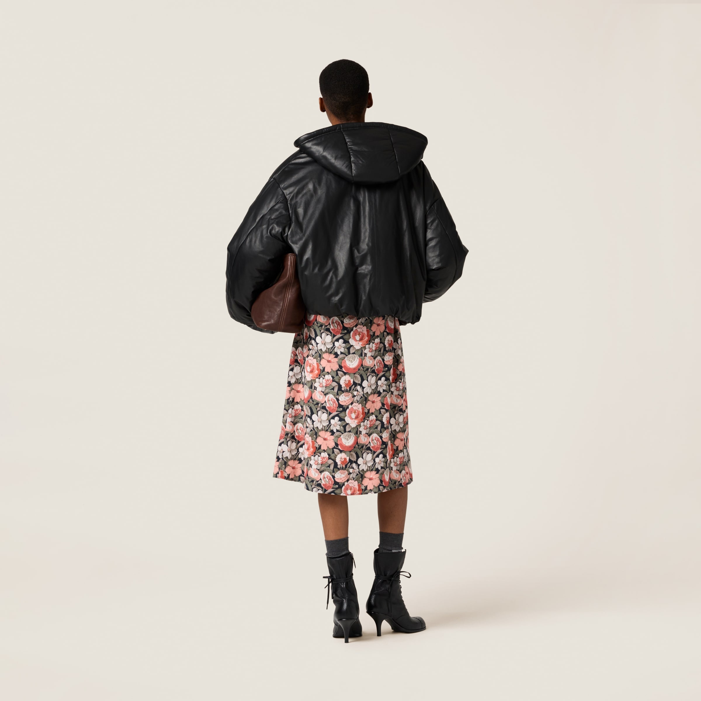 Padded nappa leather jacket - 3