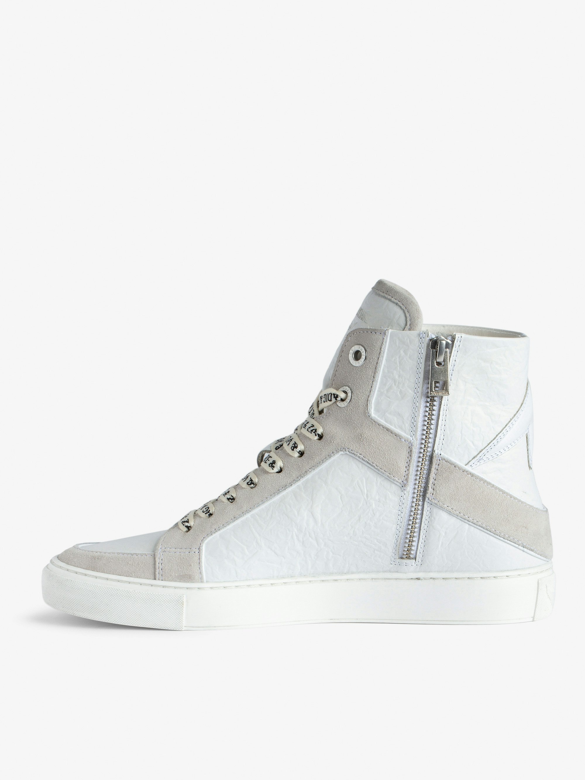 ZV1747 High Flash High-Top Crinkled Sneakers - 2