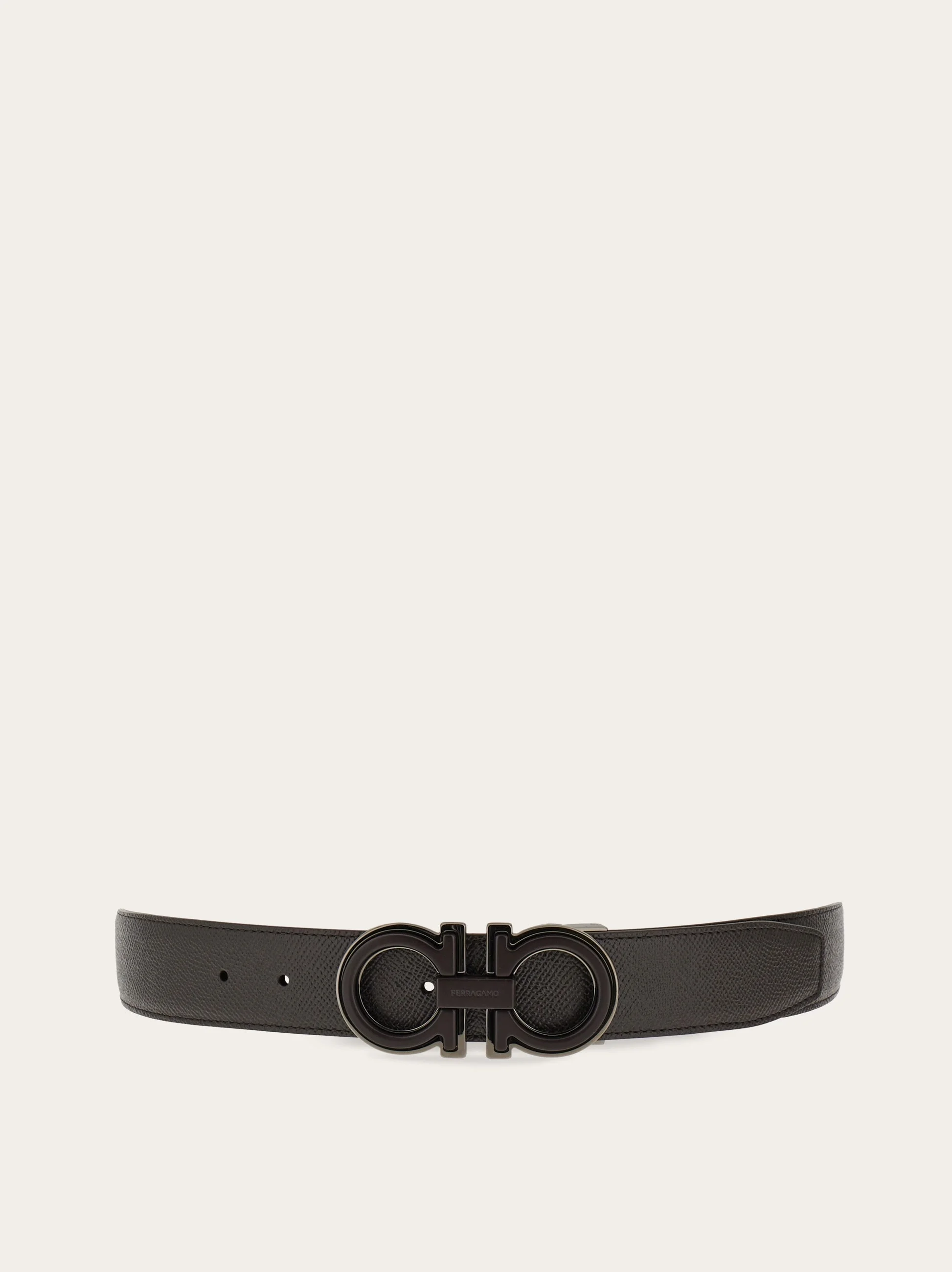 Reversible and adjustable Gancini belt - 1